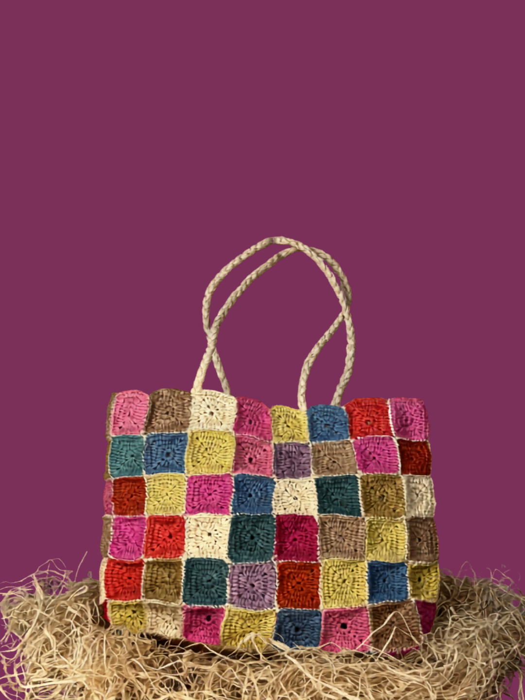 Raffia Tote Bag