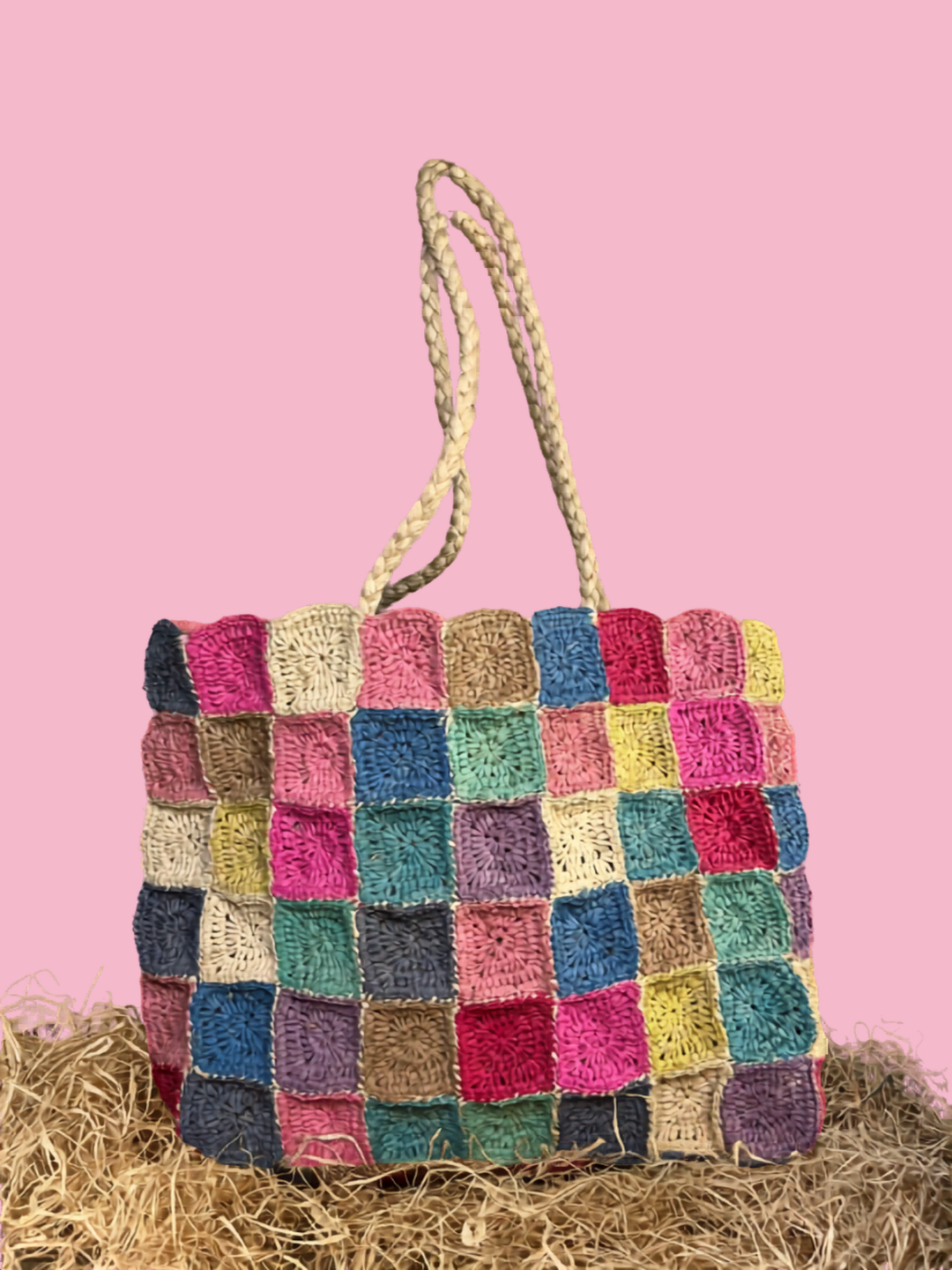 Raffia Tote Bag