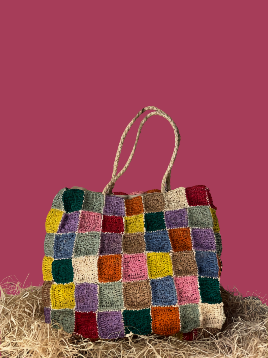 Raffia Tote Bag