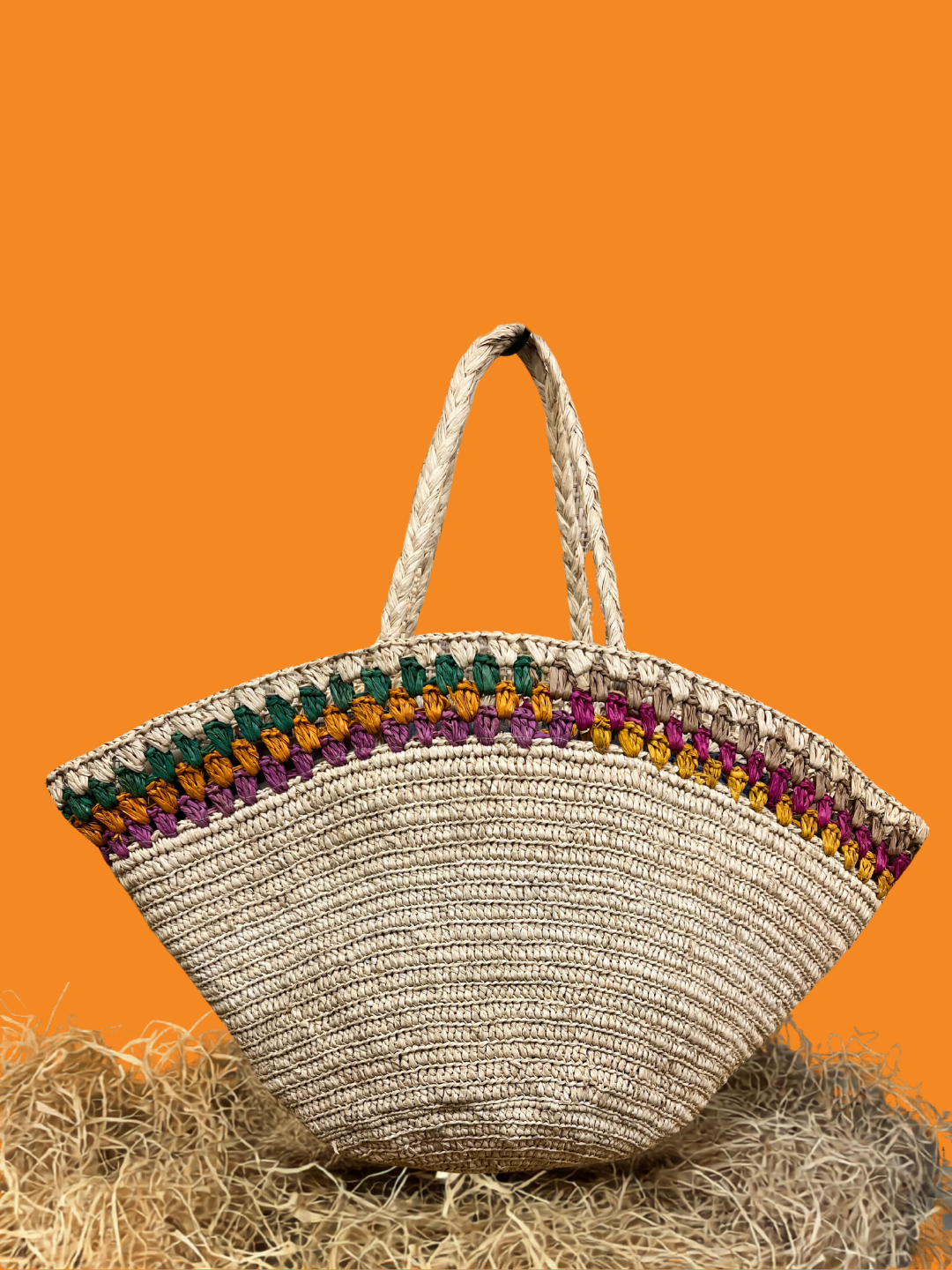 Raffia Hand Tote Bag
