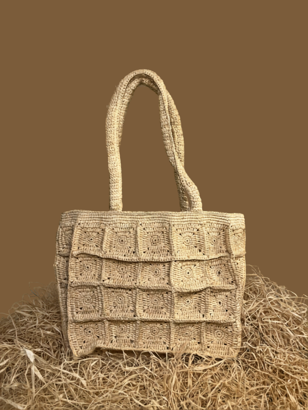 Raffia Tote Bag
