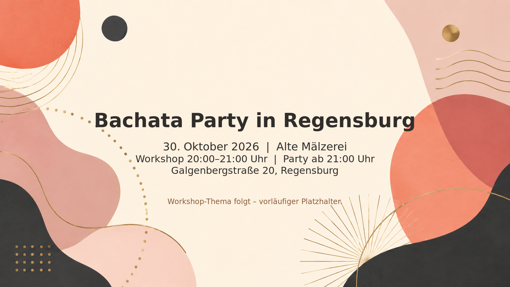 Bachata Party in Regensburg – 30. Oktober 2026