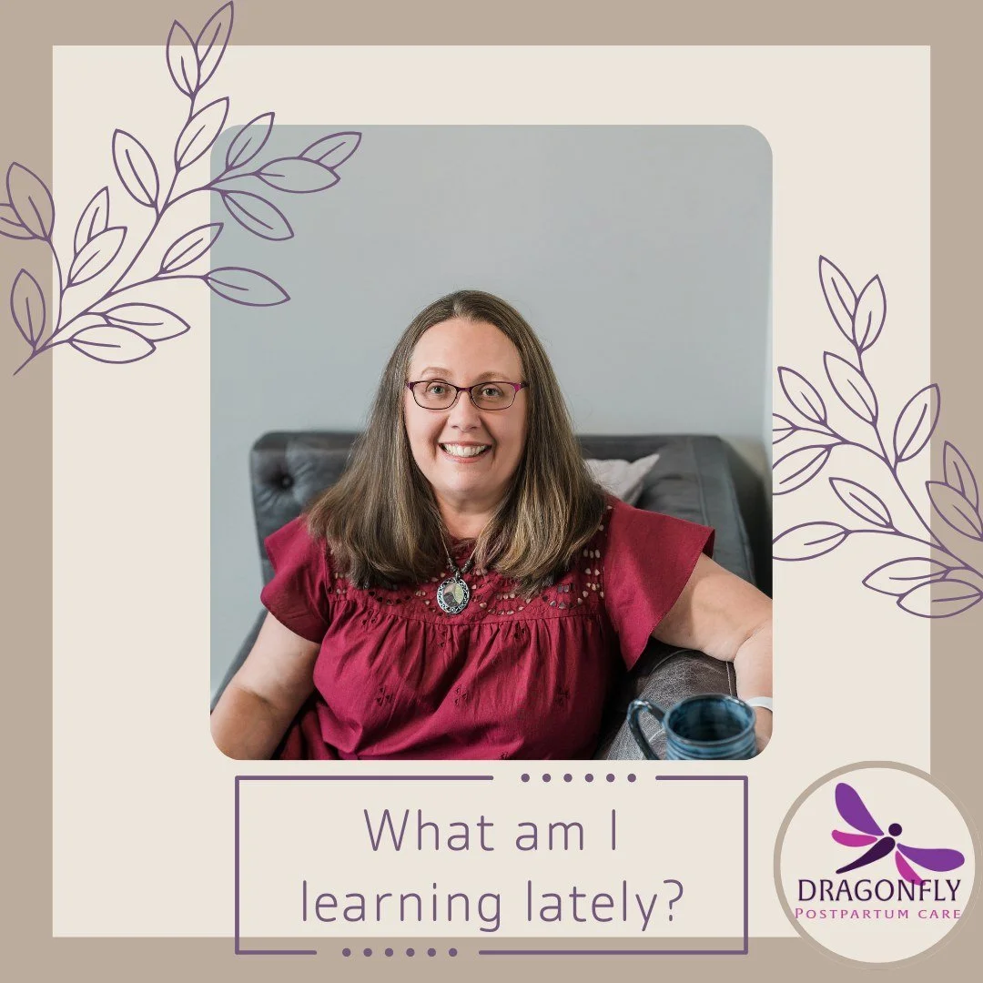 What I am learning lately:

I have been diving into the recorded webinars from the recent DONA Summit, along with continued lactation education with GOLD Lactation. These help me stay current so I can show up with up-to-date skills and confident, evi