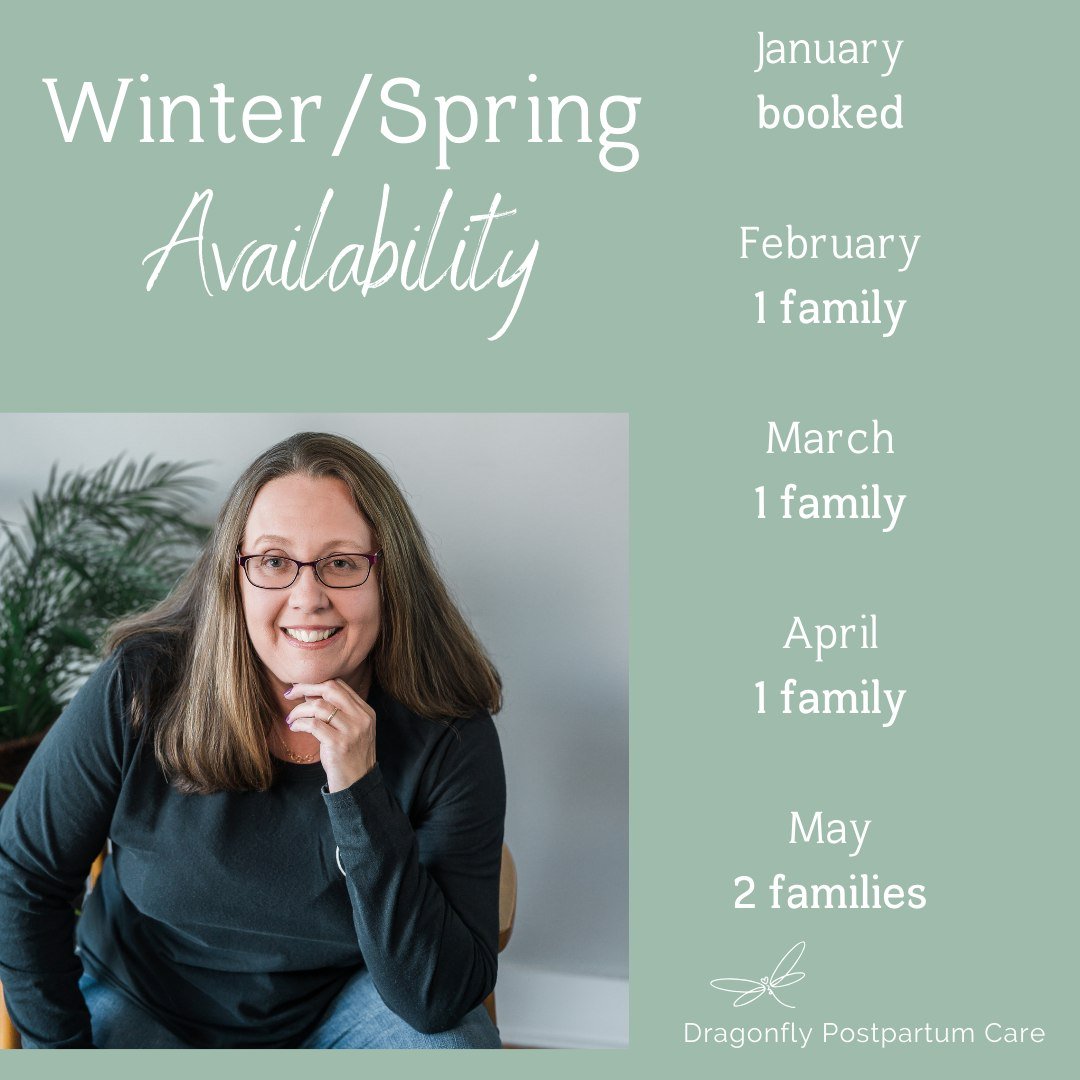 Now scheduling doula support 💜
Connecting during pregnancy gives us time to build trust and plan for your postpartum needs, so when your baby is born, you have consistent support for better rest and nourishment during the sleep-deprived early days.
