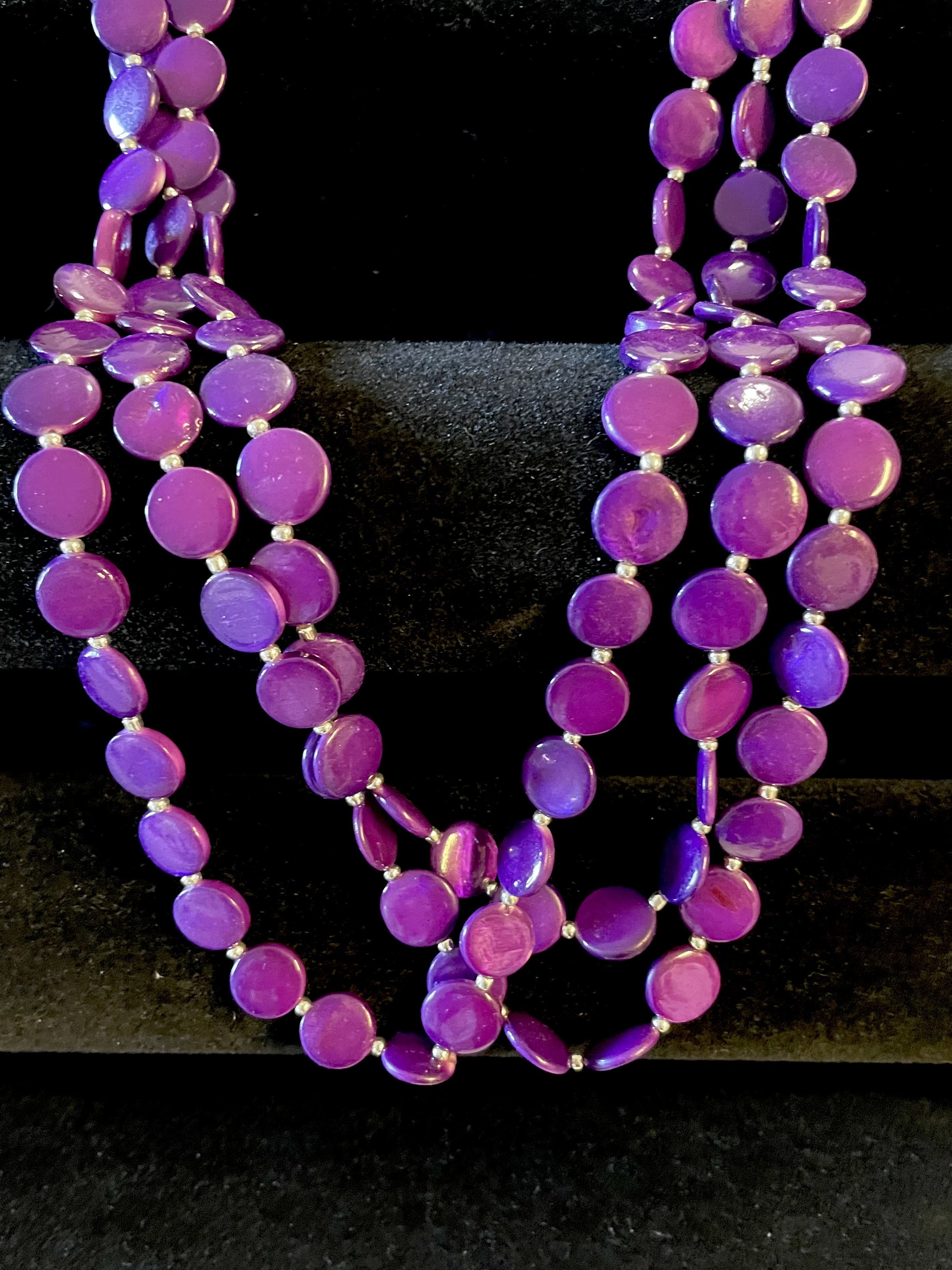 LL017 Triple strand, purple
