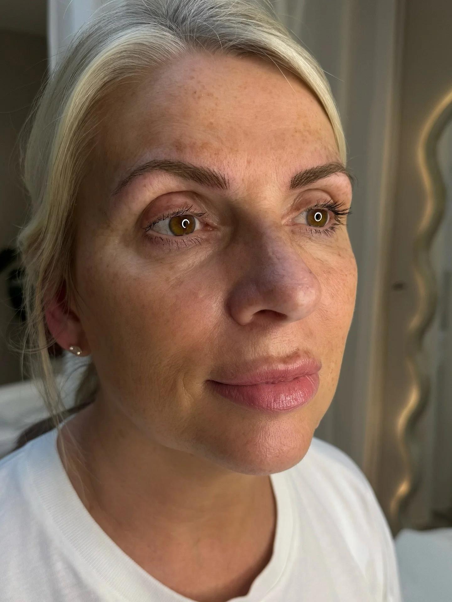 Age appropriate brows, always ❤️ These will heal softer and lighter for completely natural looking brows.

&ldquo;I&rsquo;m 53 and was worried I&rsquo;d end up with obvious thick, dark brows, Stacey completely understood and did an amazing job of map