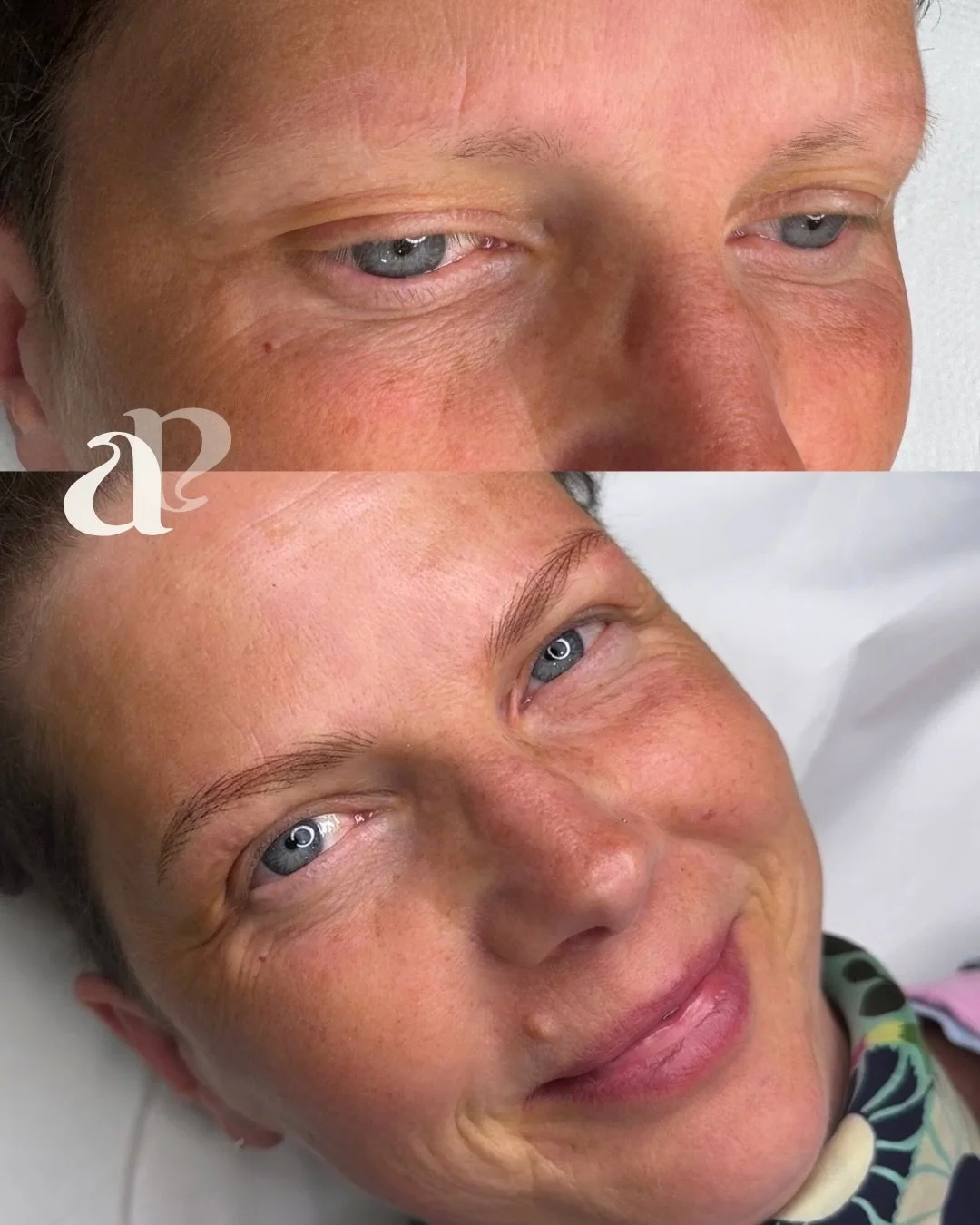 Proving that brows are not &ldquo;just brows&rdquo;&hellip; For me, or my client 🩵💙

My client drove 5+ hours round trip from Mid Wales (😅) to get these brows... so we had to make it worthwhile! 

After chemotherapy years ago, these brows just nev