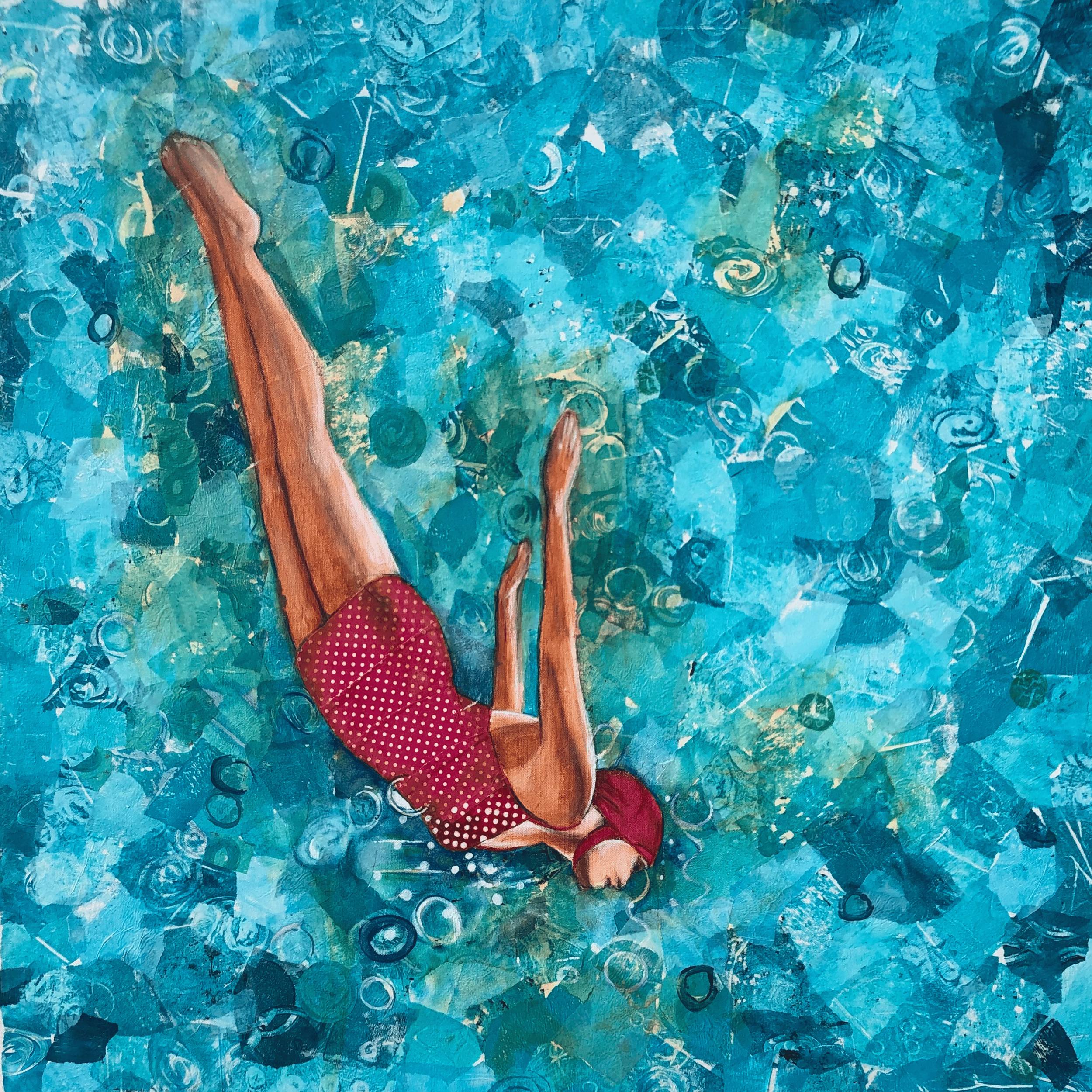 Canvas Print of "Dive Right In"