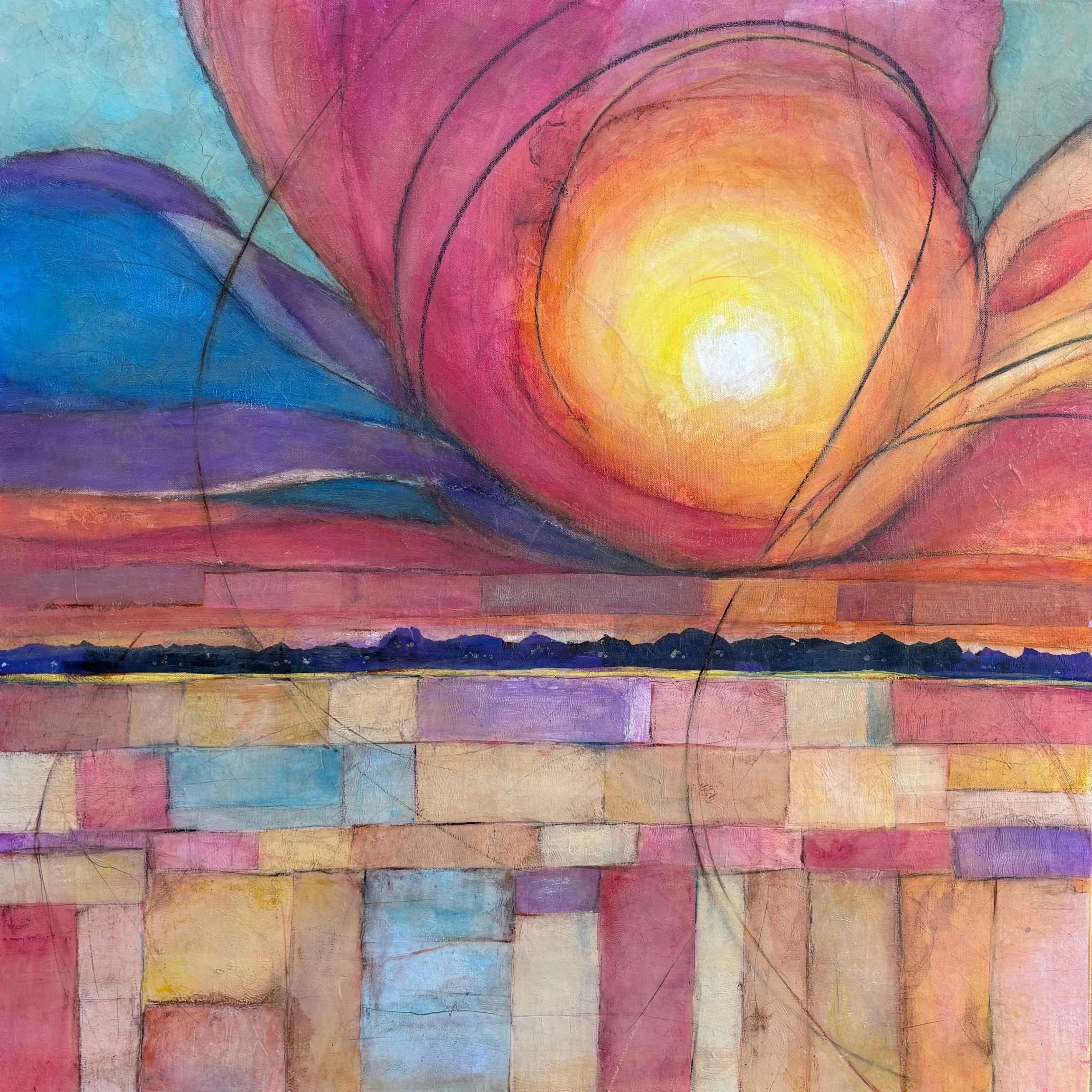 Where The Light Turns To Fire  36 x 36