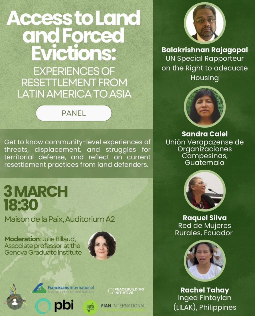 Access to Land and Forced Evictions: Experiences of Resettlement from Latin America to Asia