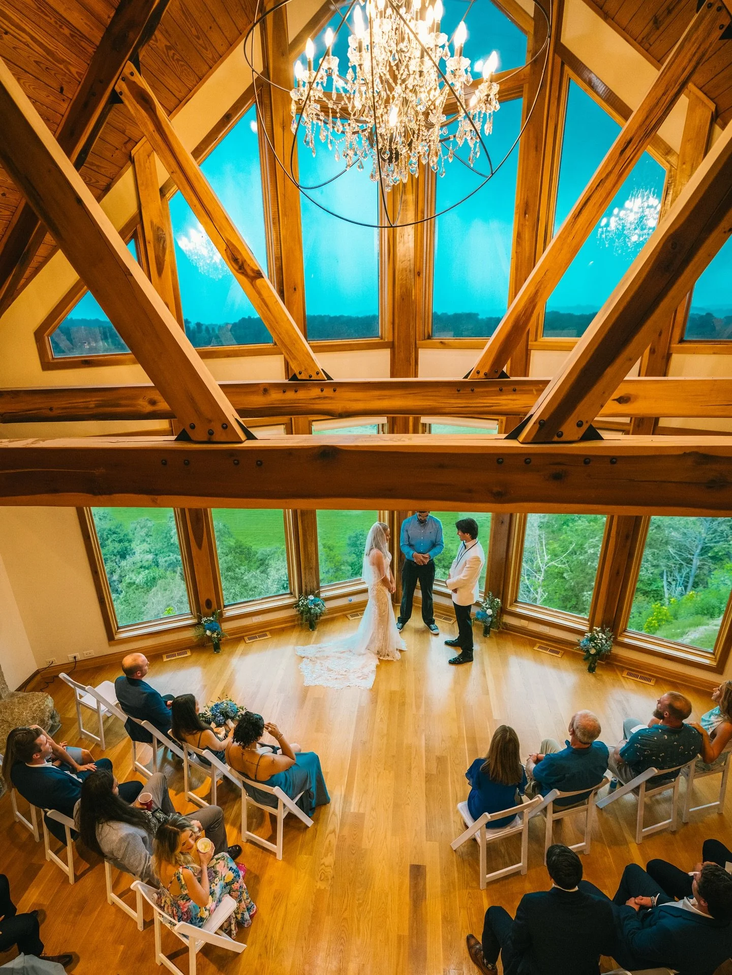 Rain or shine we can help your micro wedding dreams come true!! Most of our weddings have successfully been outdoors without having to move indoors BUT this wedding made the smart decision to move it in due to a stormy forecast! Thank GOODNESS! The r