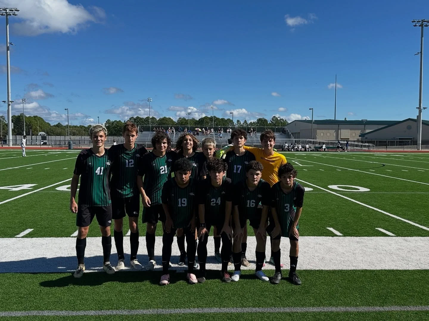 Our staring 11 for JV v. Booker T. GO HAWKS! #swhs #southwaltonsoccer #seahawkssoccer