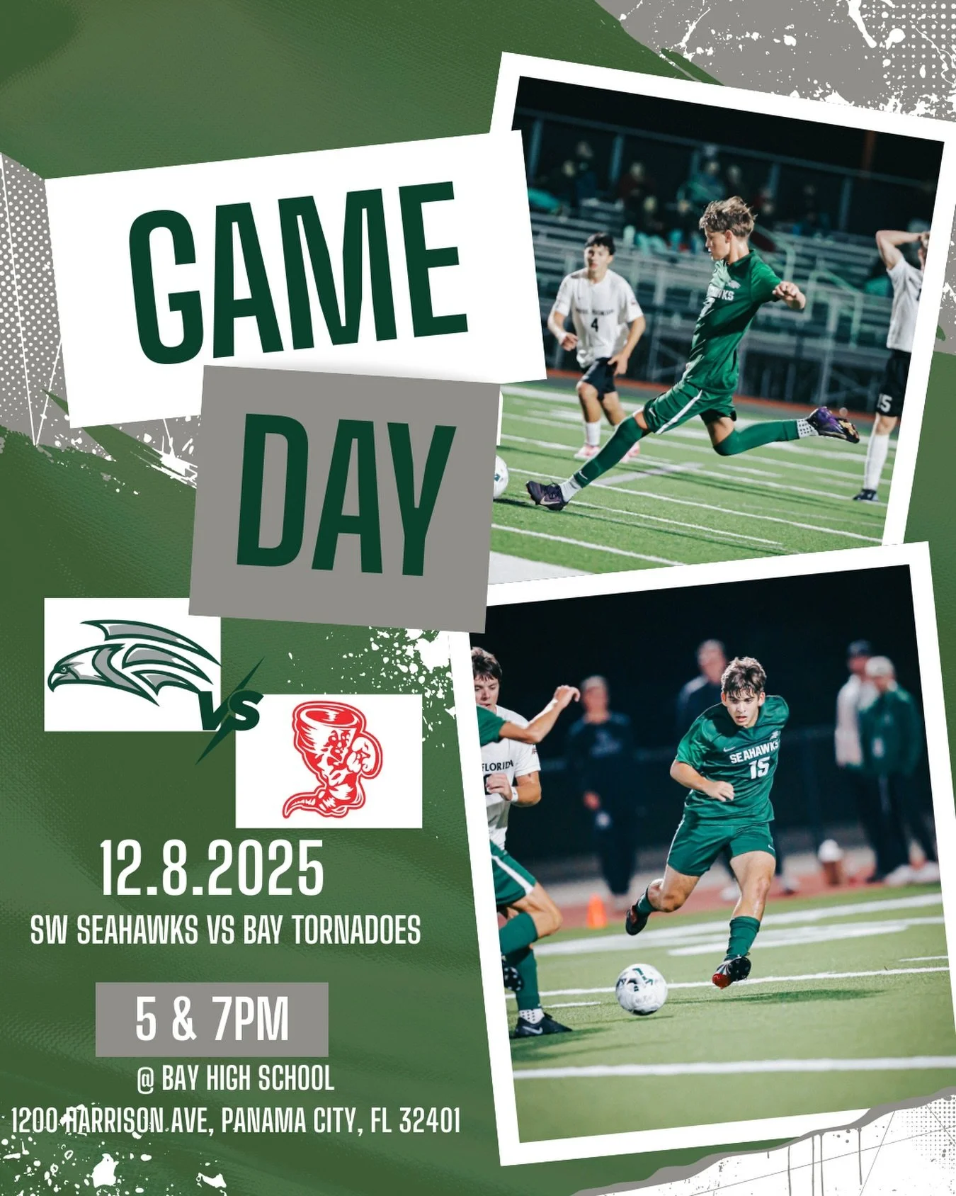 No days off for the Seahawks, it&rsquo;s game day again! Your Seahawks take on the Bay Tornadoes for round 2 tonight at Bay HS. Let&rsquo;s go Hawks!! #swhs #seahawkssoccer #sowalathletics #sowalsoccer