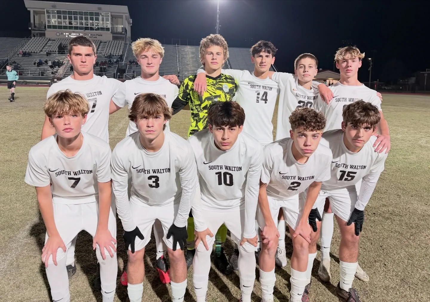 Our Varsity starting 11 v Bay HS tonight! Let&rsquo;s go Hawks!!! #swhs #seahawkssoccer #sowalathletics #sowalsoccer