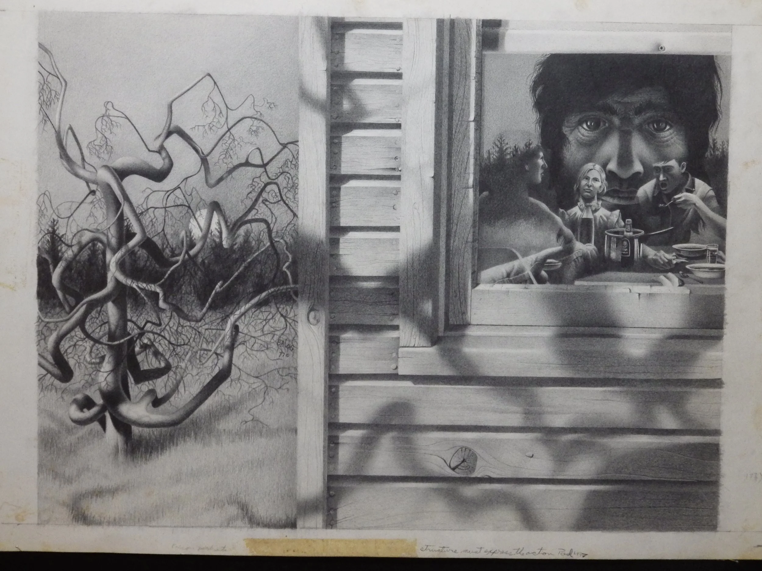 Linda where have you been pencil drawing by Paul Balog