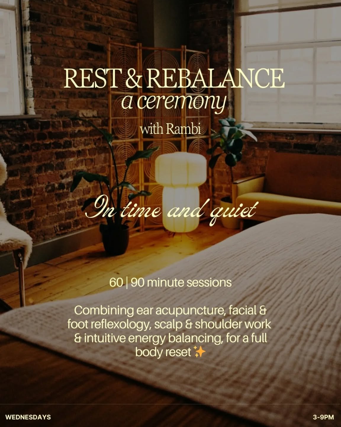 Rambi is currently deepening her knowledge and practice of acupuncture through training in daoist classical body acupuncture at the London College of Acupuncture and Natural Medicine. Alongside this, she is apprenticing with John Tindall at the Yuan 