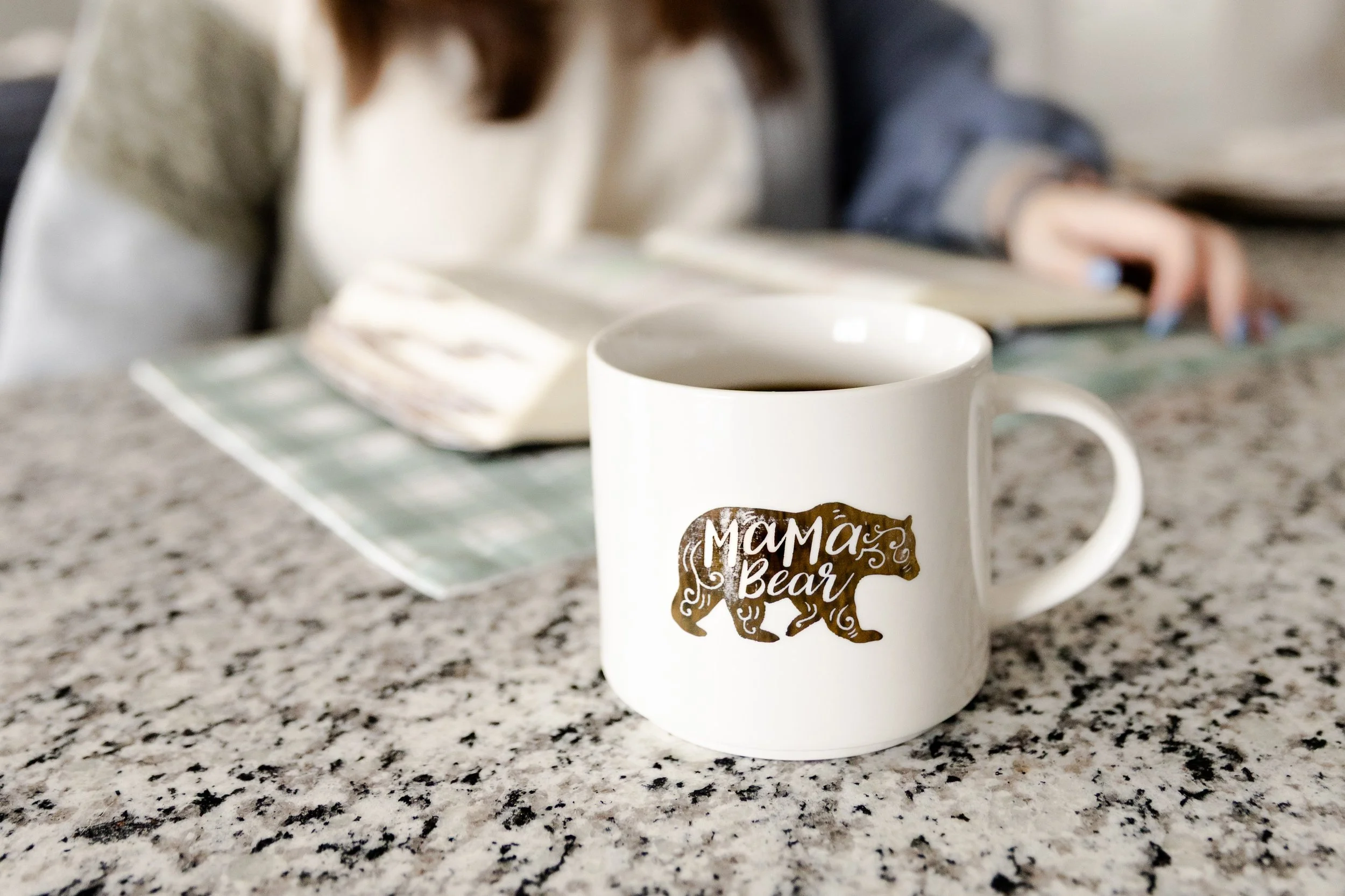 in home photo session myrtle beach mama bear mug 