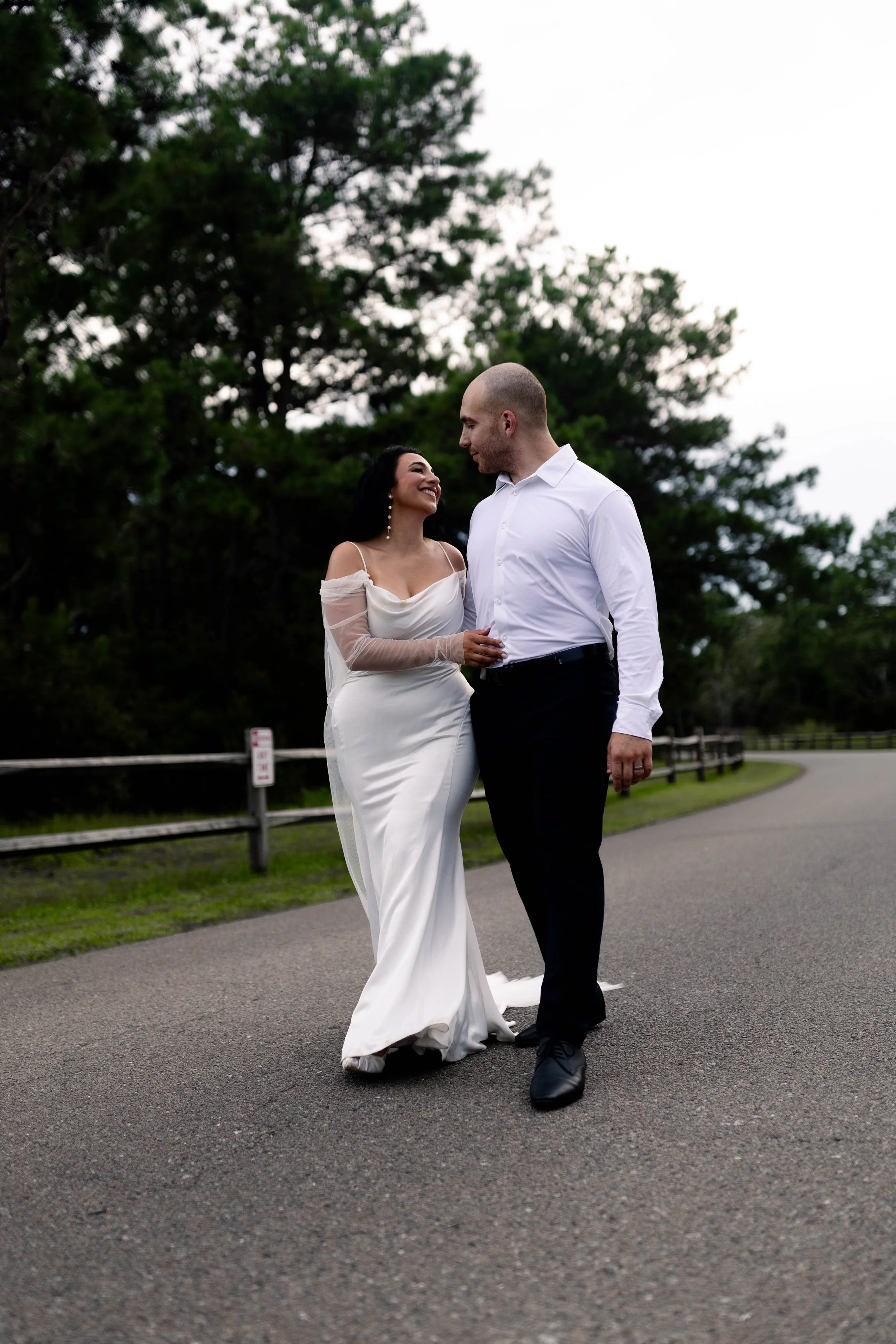 romantic couples wedding photos on the beach at sunset myrtle beach South Carolina