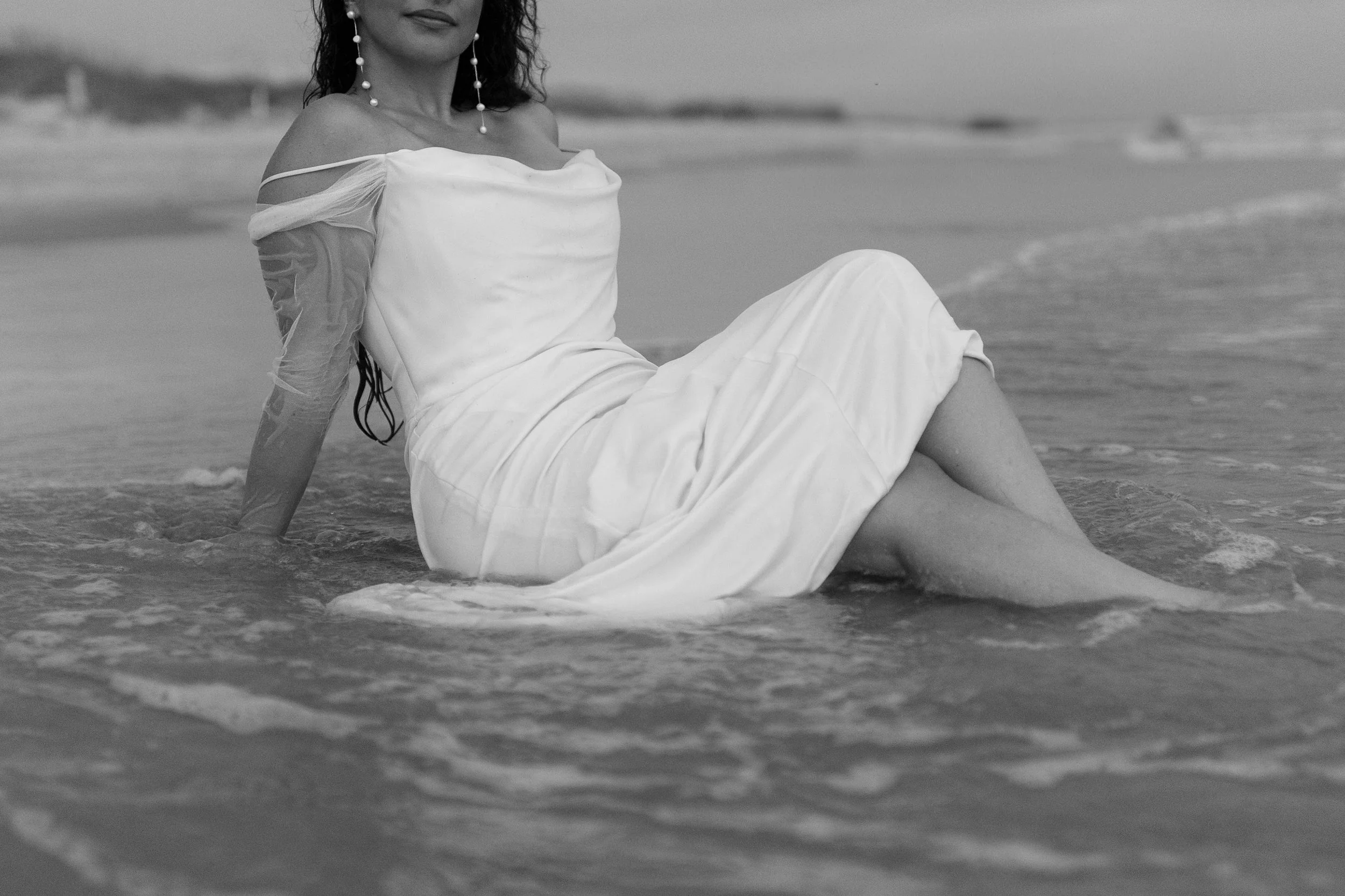 romantic couples wedding photos on the beach at sunset myrtle beach South Carolina