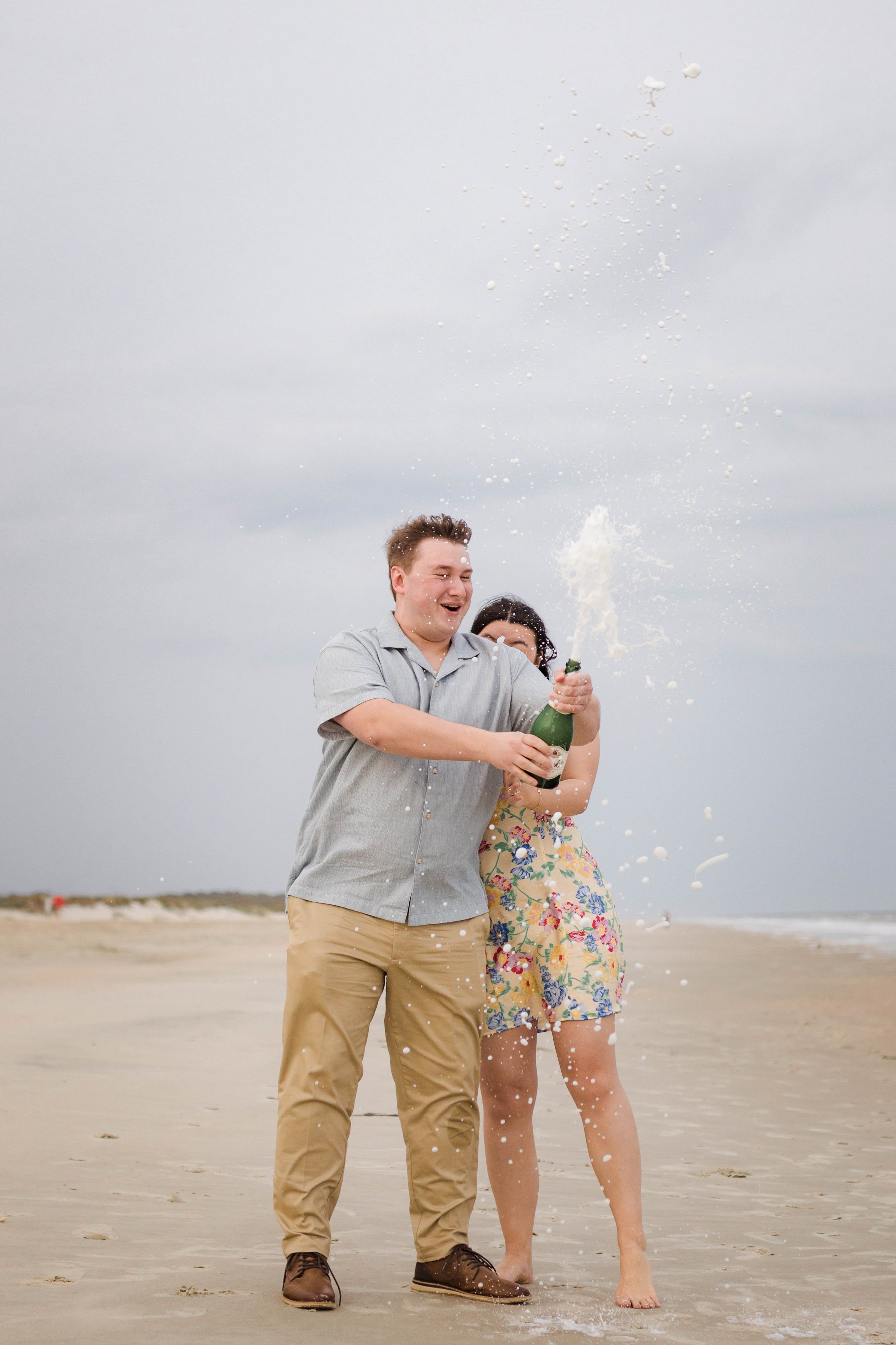 A Surprise Proposal at Sunset | Murrells Inlet Engagement Photography