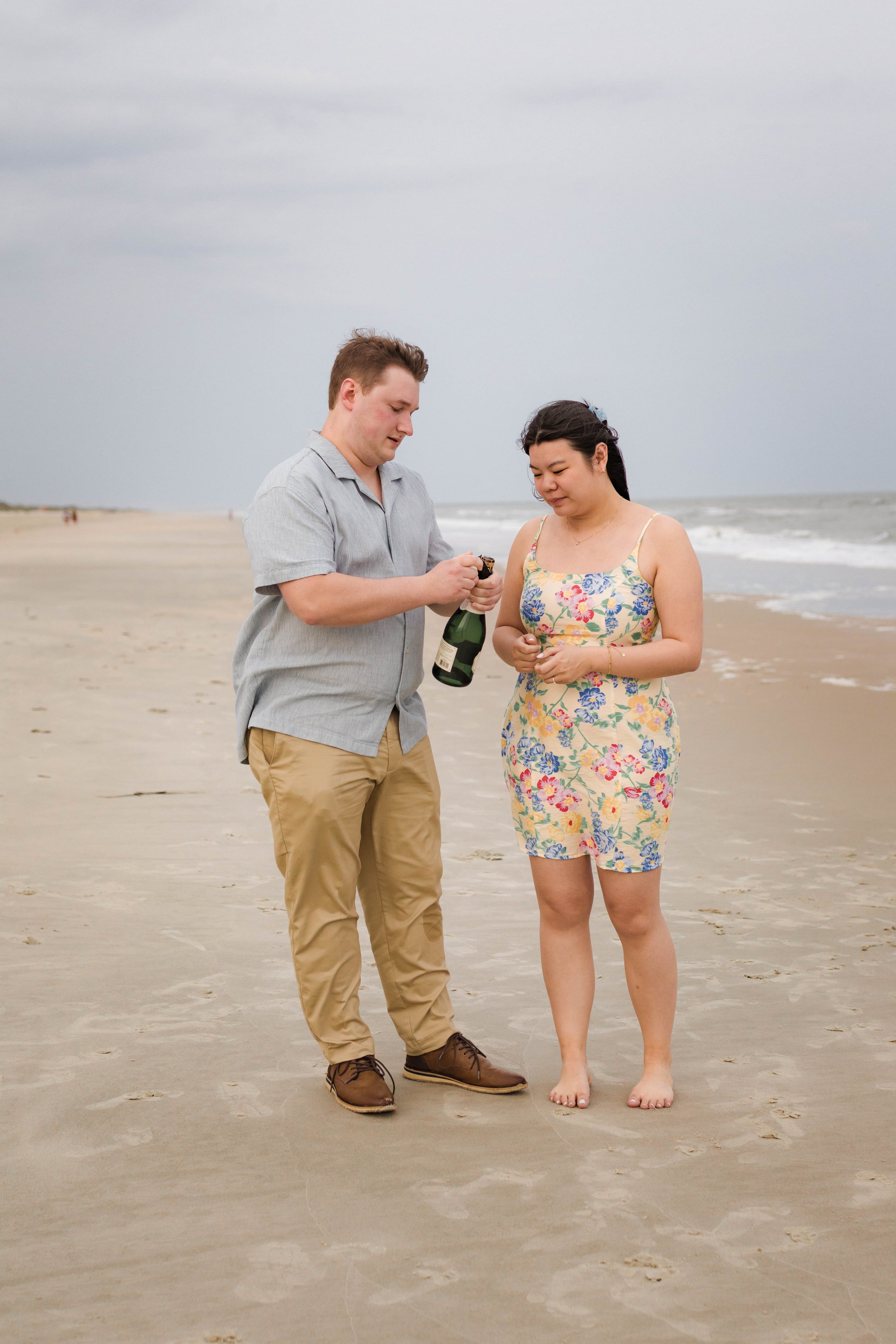 A Surprise Proposal at Sunset | Murrells Inlet Engagement Photography