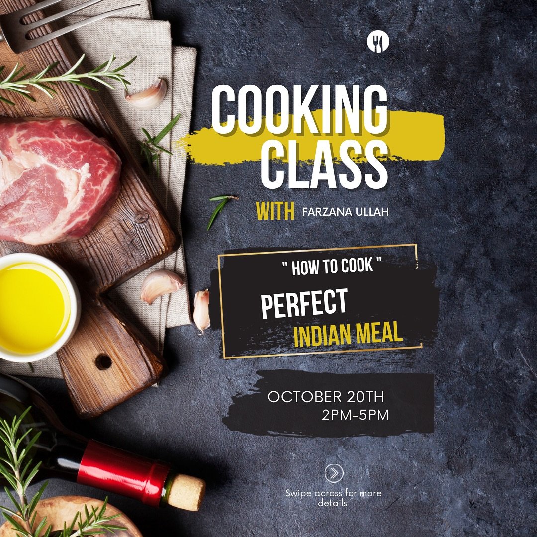 Join us for a flavour-filled journey into the heart of Indian cuisine! 🍛 Learn to create authentic dishes in our upcoming cooking class. Click the link to reserve your spot today:

https://www.eventbrite.co.uk/e/embark-on-a-flavour-filled-journey-wi