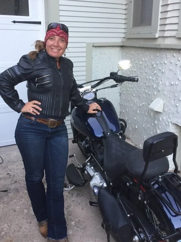 Jaclyn Lanae is a motorcycle survivor turned personal growth and personal empowerment coach specializing in using Self Love Practices to heal past trauma and empower clients to live lives they love