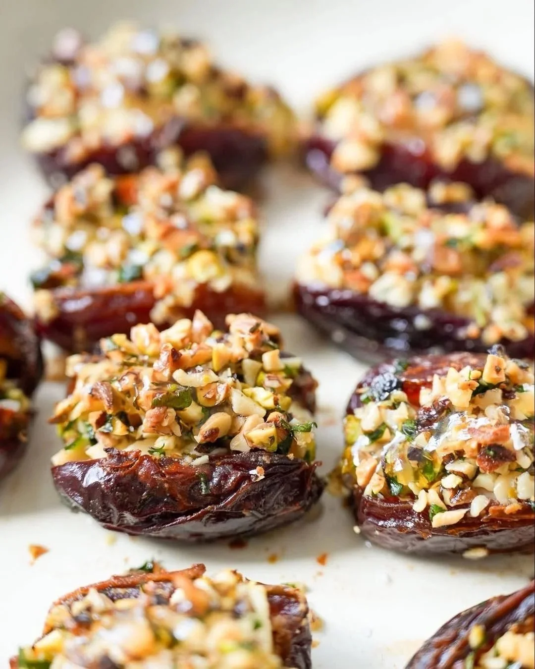 Feta &amp; Pistachio Baked Dates