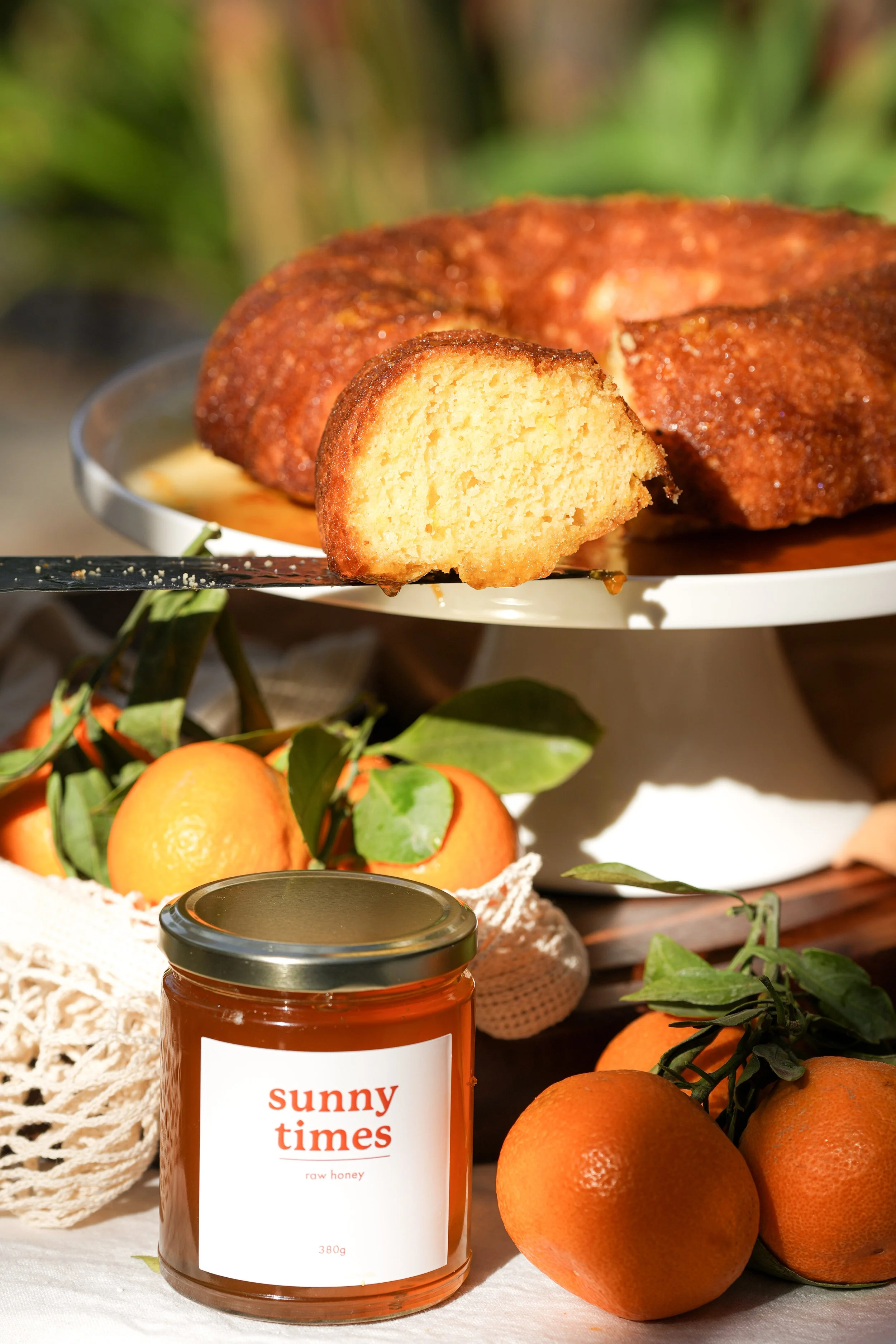 Olive Oil Orange Cake with Orange Honey Syrup