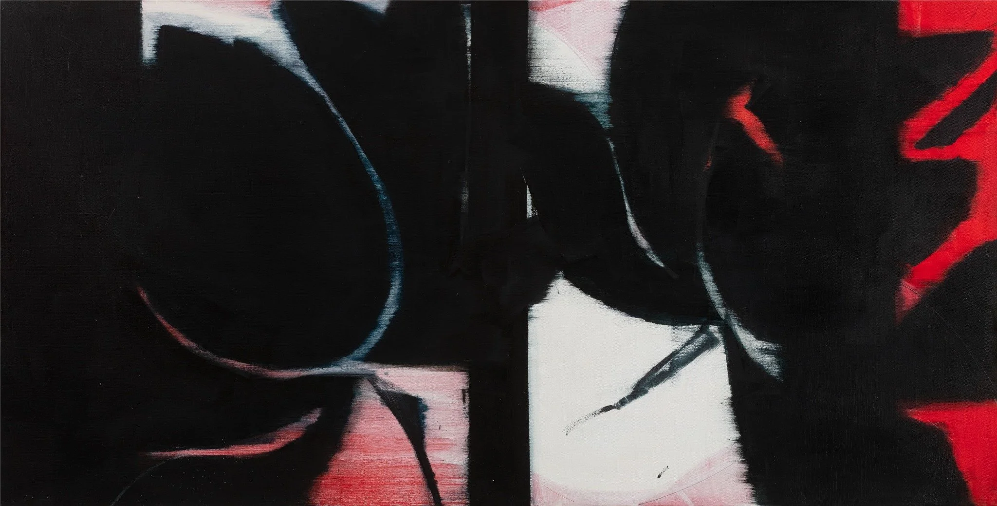 Bian Jing contemporary abstract floral painting, acrylic on canvas, represented by EAST WEST contemporary art gallery in Barcelona