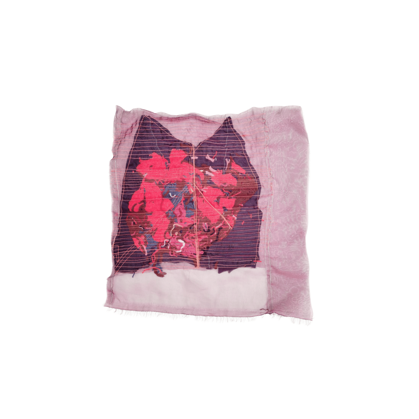 Portrait of Ferocity textile artwork by Zhang Yonghong, contemporary Asian art — EAST WEST SPACE