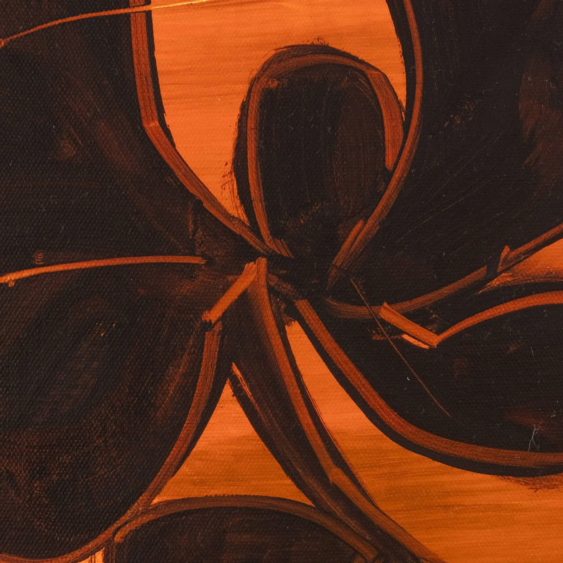 Contemporary organic abstraction Petal 27 by Bian Jing 40 x 50 cm