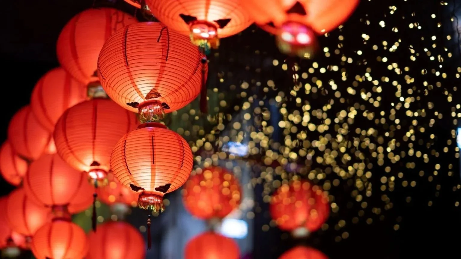 Traditional Chinese lantern display for Spring Festival 2026