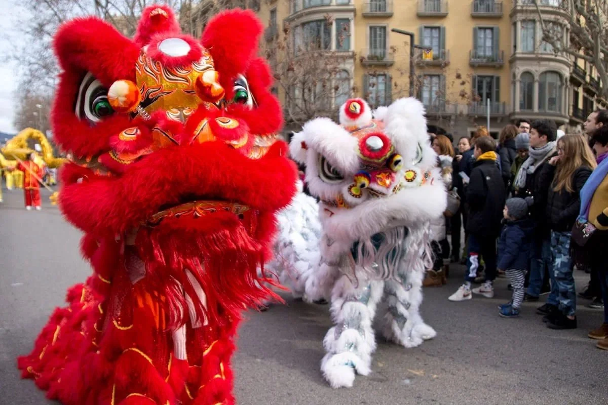 Spring Festival decorations celebrating the Horse zodiac in 2026