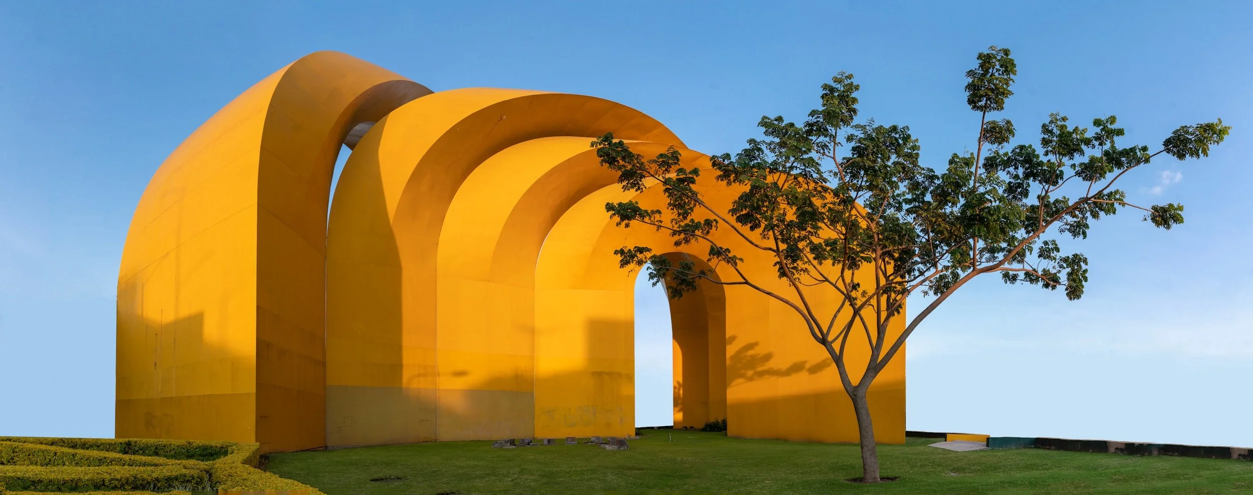 Urban environment illustrating the role of art and design in cultural travel