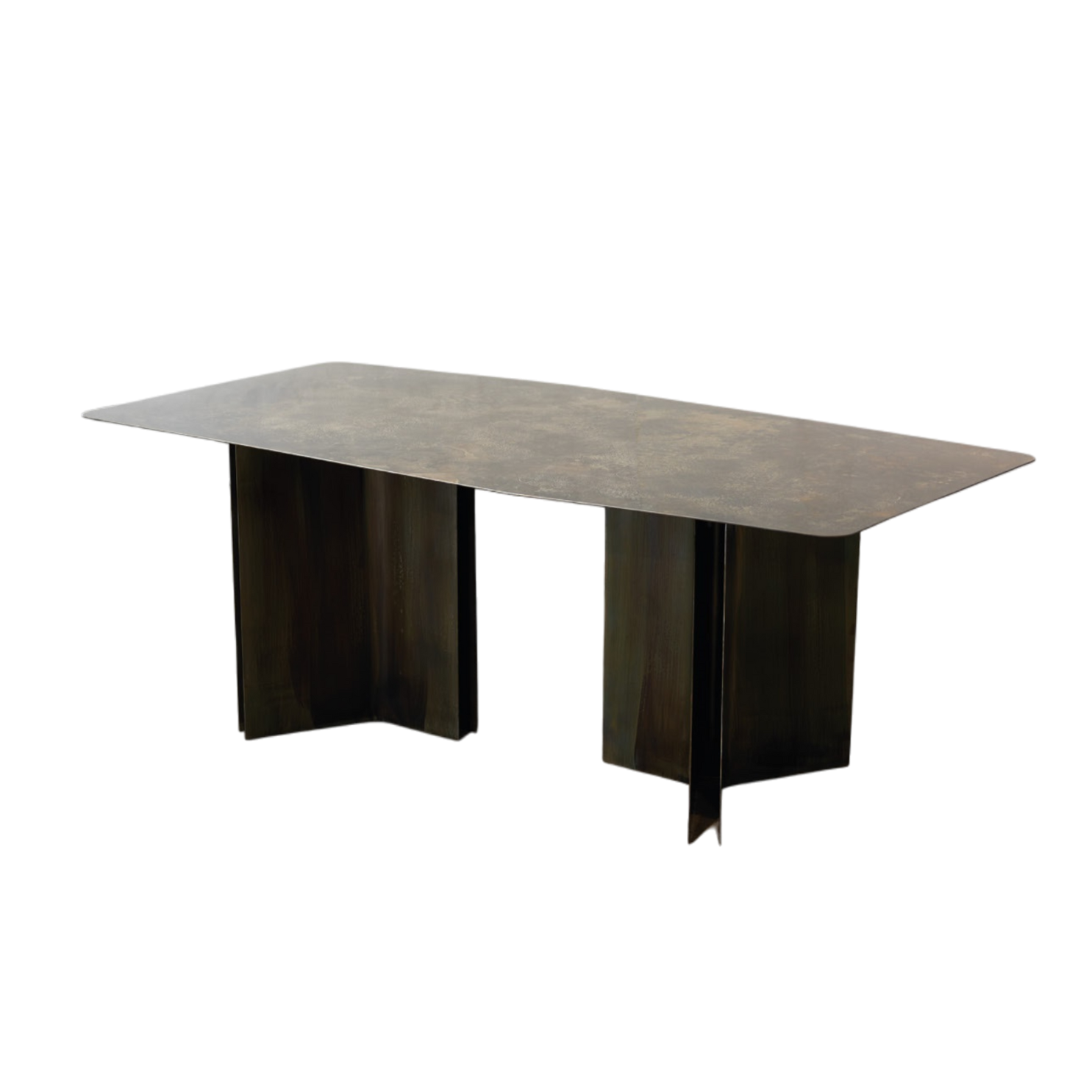 Arius Dining Table by Maxime Halot, collectible metal table with sculptural legs — EAST WEST SPACE