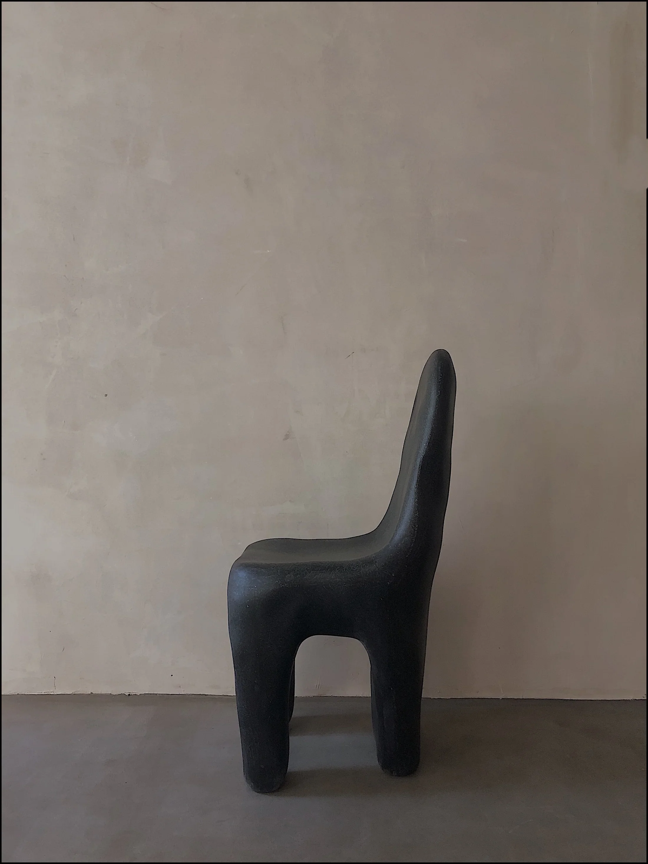 modern sculptural chair resin furniture Playdough Chair Kar Studio collectible design