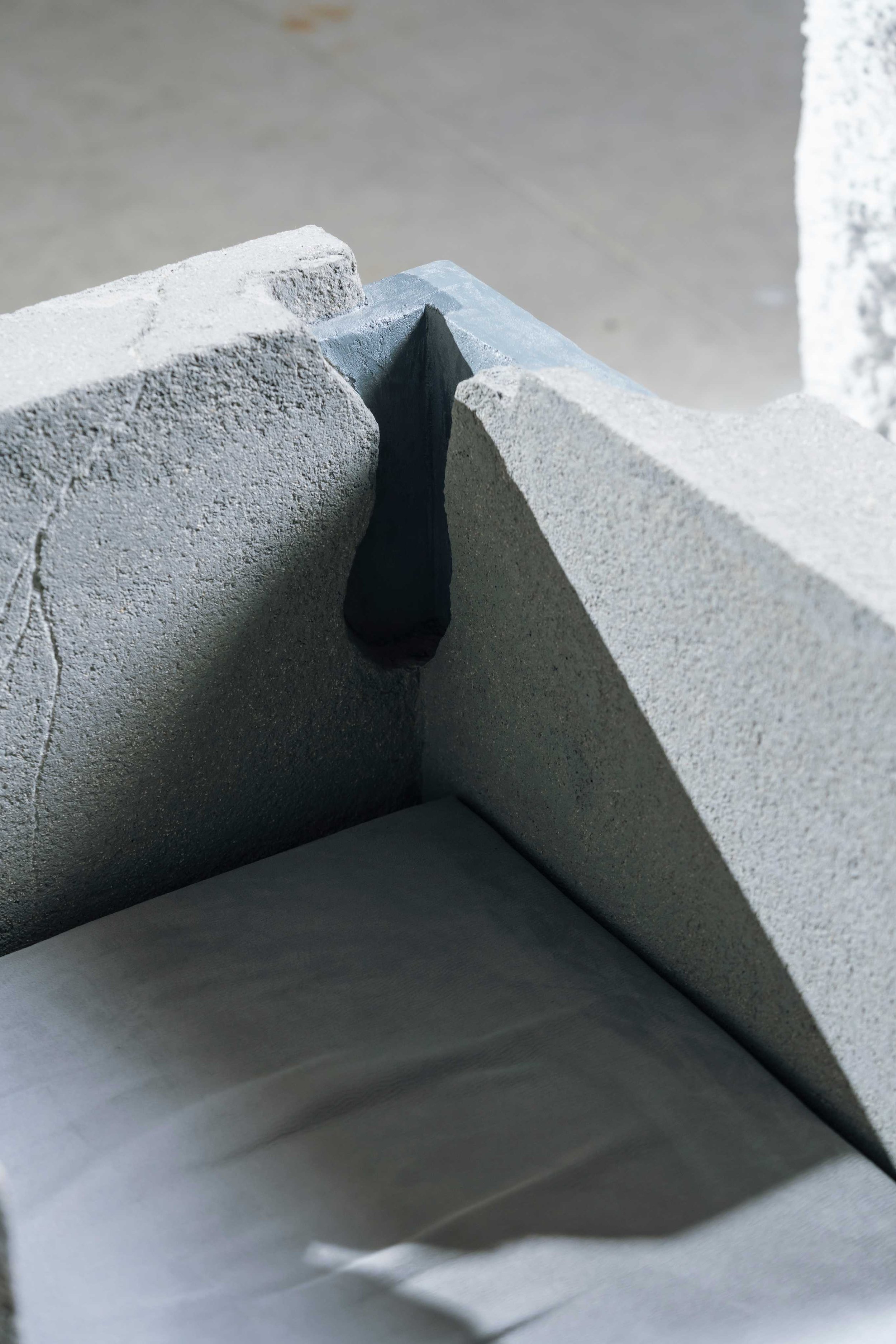 Minimal Studio Monolithe Armchair, collectible sculptural furniture piece at EAST WEST SPACE design gallery