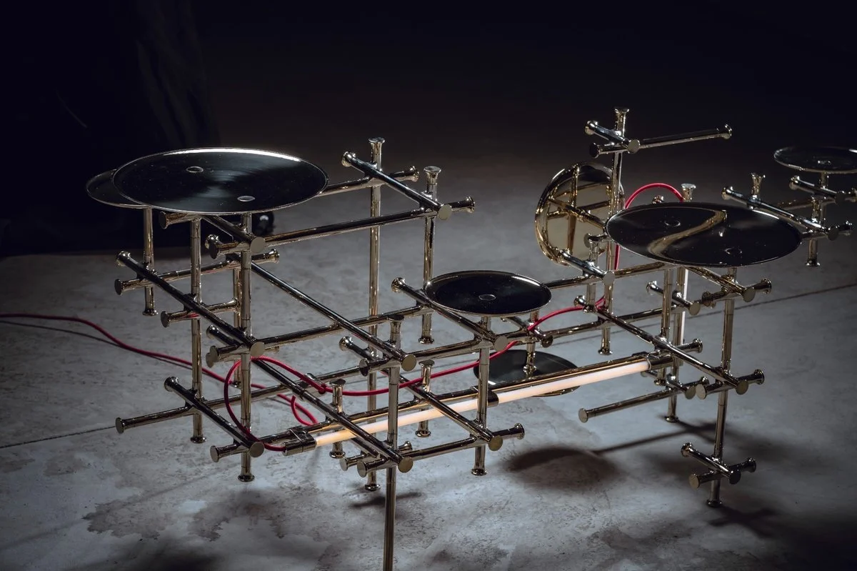 Collectible modular furniture system X-11 by Chen Darui, sculptural interior design piece.