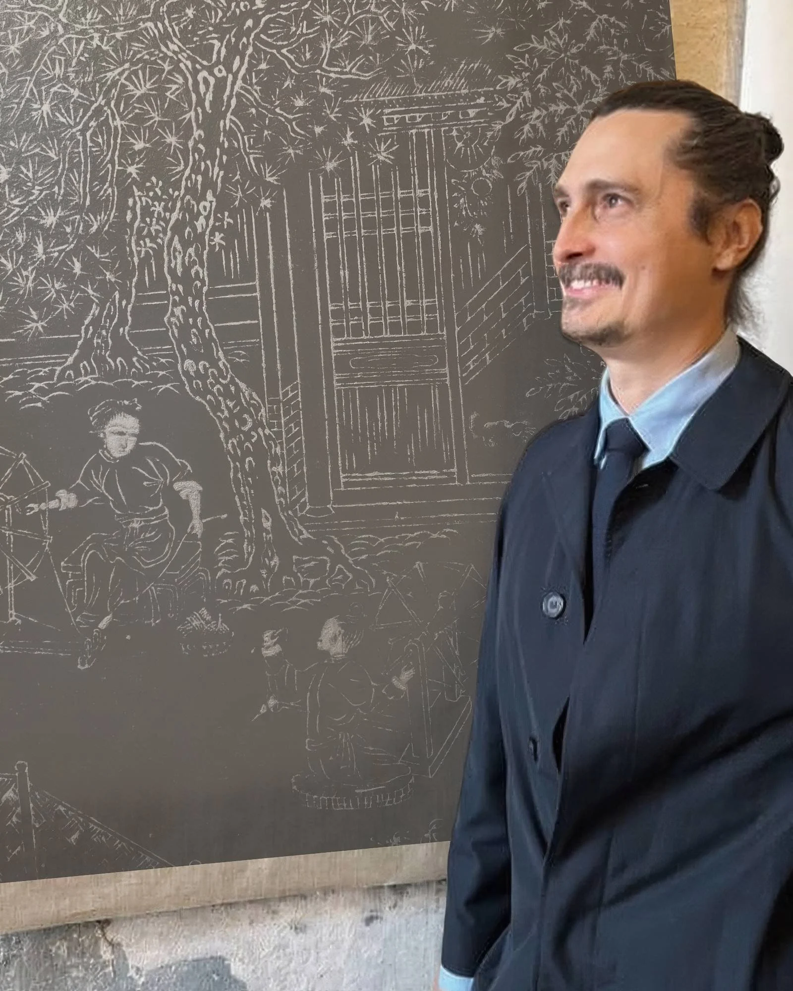 Portrait of artist and craftsman Martín Palacios Ylätalo.