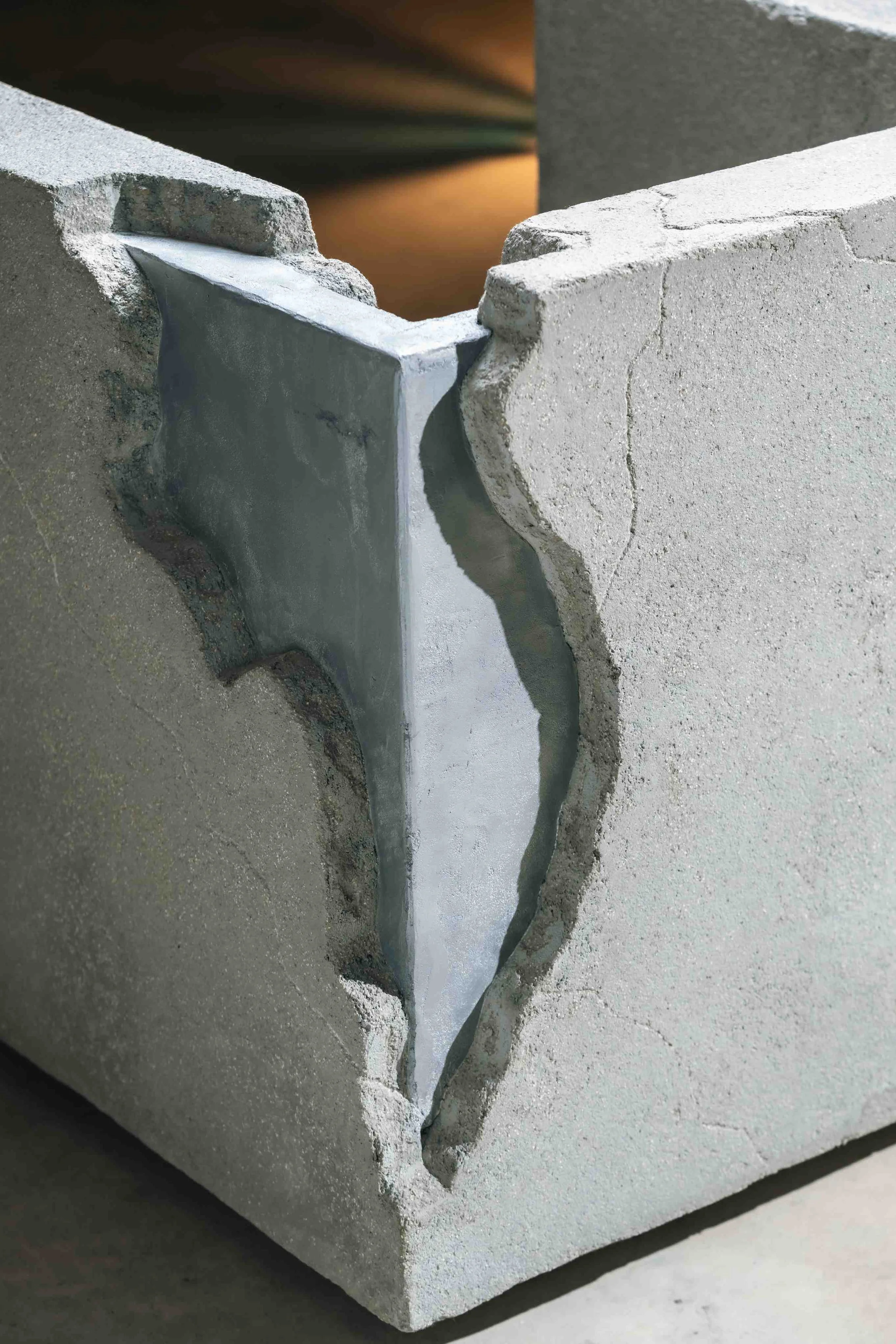 Collectible design armchair by Minimal Studio, Monolithe showcased at EAST WEST SPACE collectible design showroom