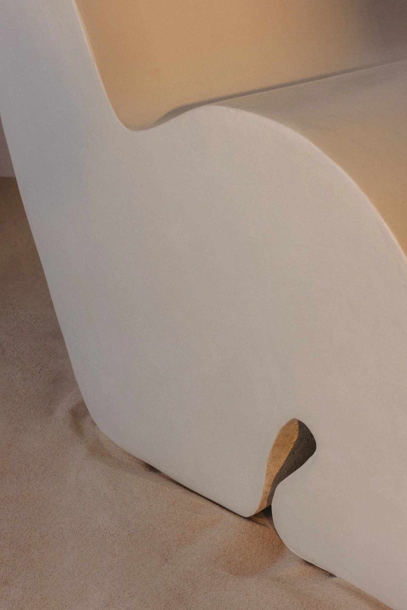 Handmade microcement Mawjé Chair ITS A MOOD contemporary design