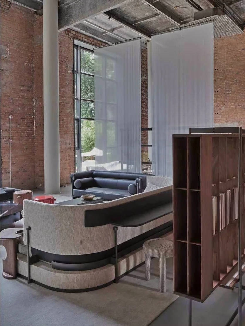 Contemporary luxury furniture integrated into architectural interior design projects