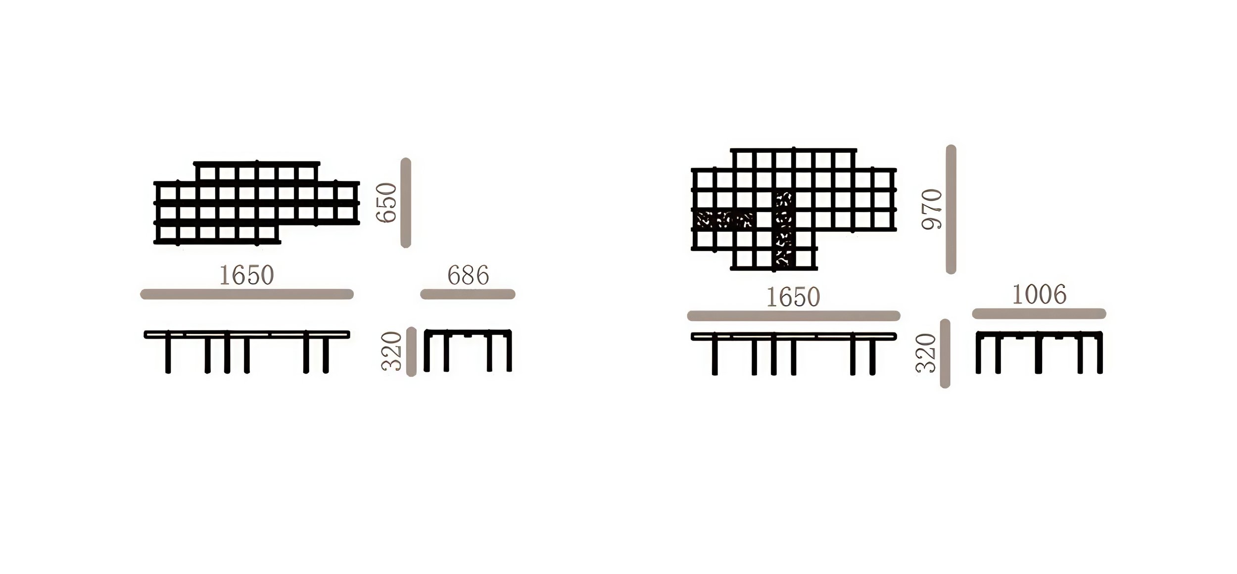 Collectible furniture piece with sculptural pixel geometry for luxury interiors.