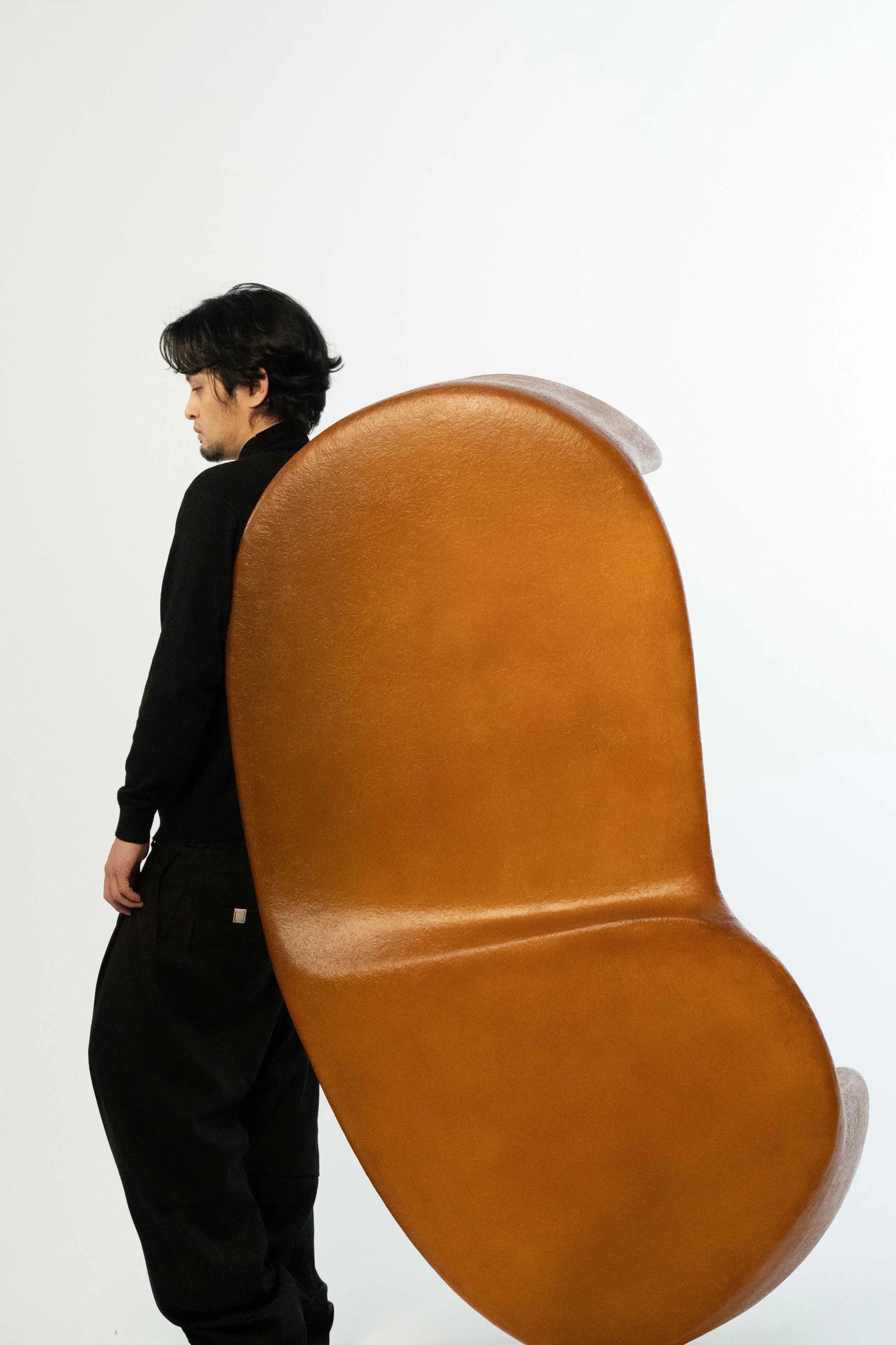 Collectors’ tea table with asymmetrical sculptural design by Carlos Chen