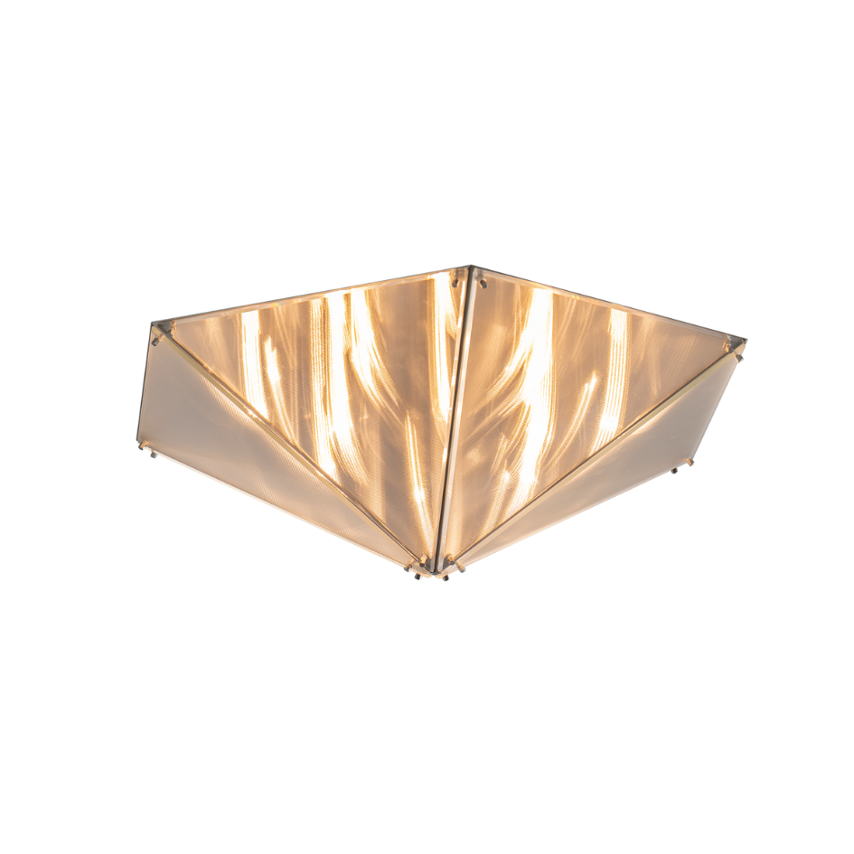 Collectible lighting design featuring faceted geometric planes, Fragment 07.