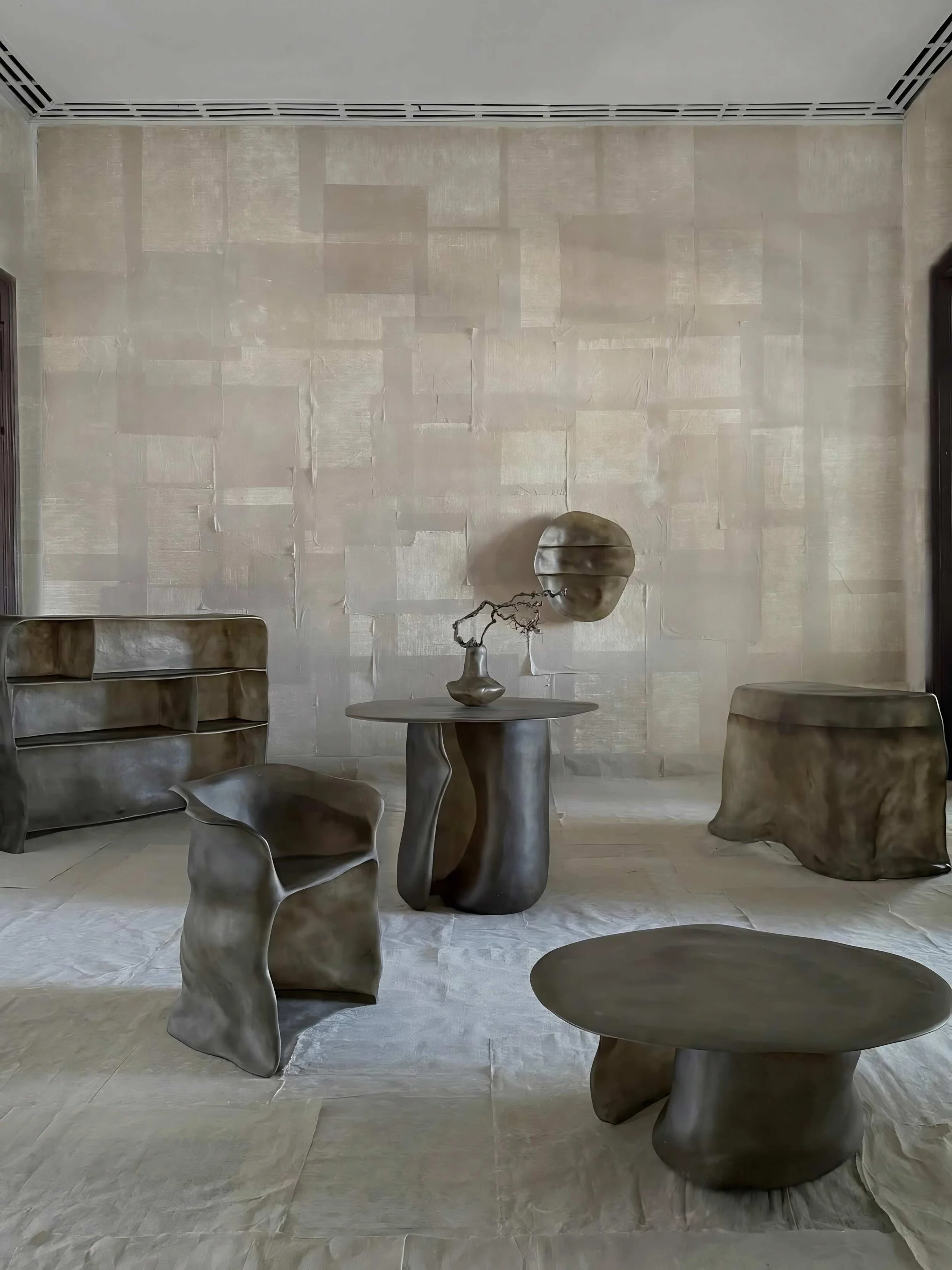 Kar Studio sculptural resin furniture contemporary design collectible interiors in EAST WEST SPACE Barcelona