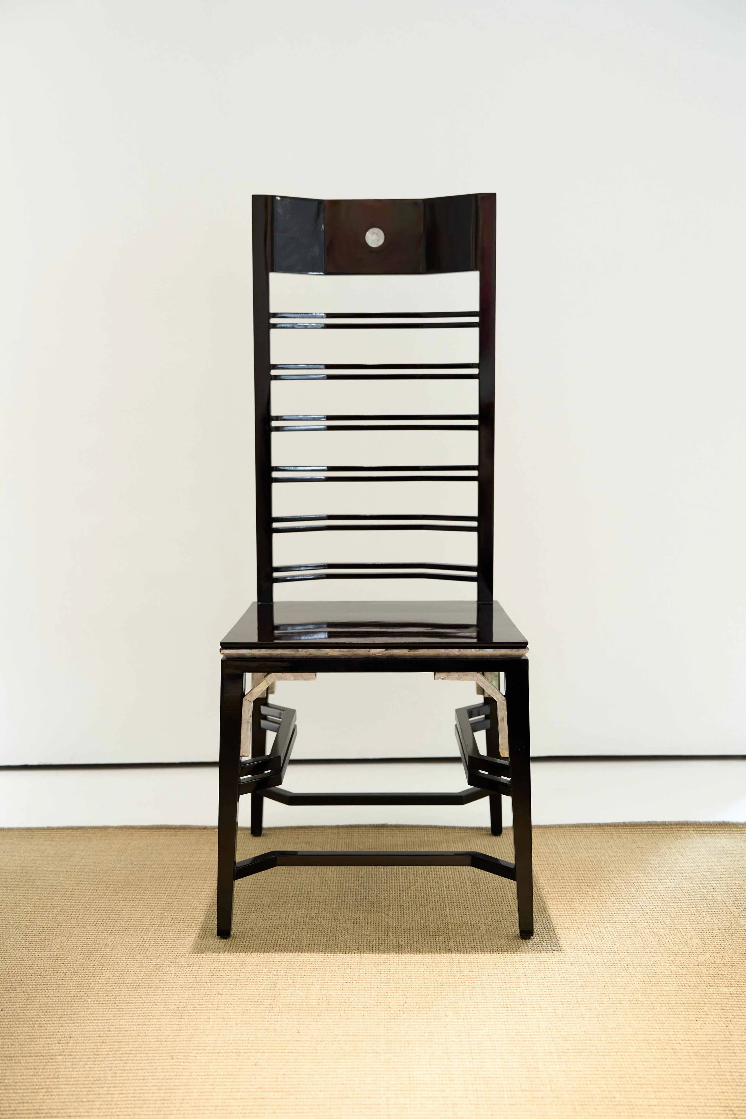 Lamp-Hanger Chair showcased at EAST WEST SPACE showroom, contemporary Asian furniture.