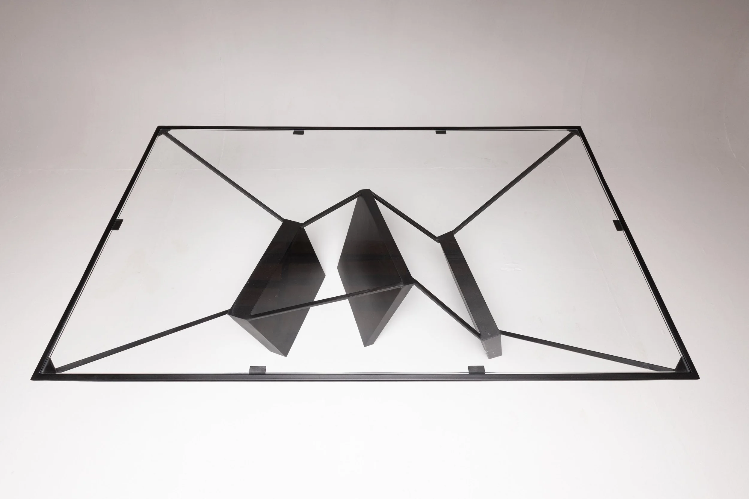 Architectural steel table design by Nissa Kinzhalina, Ripple Effect — EAST WEST SPACE.