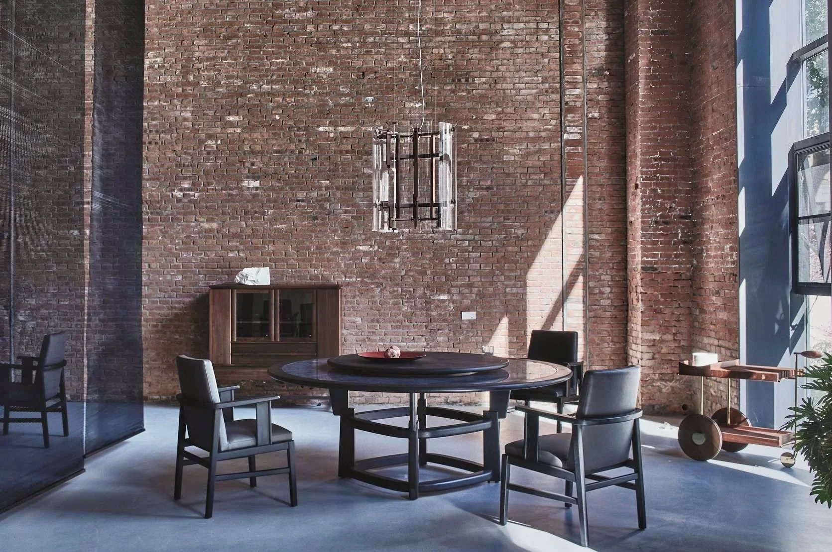 Collectible luxury furniture with architectural presence for hotels and retail interiors